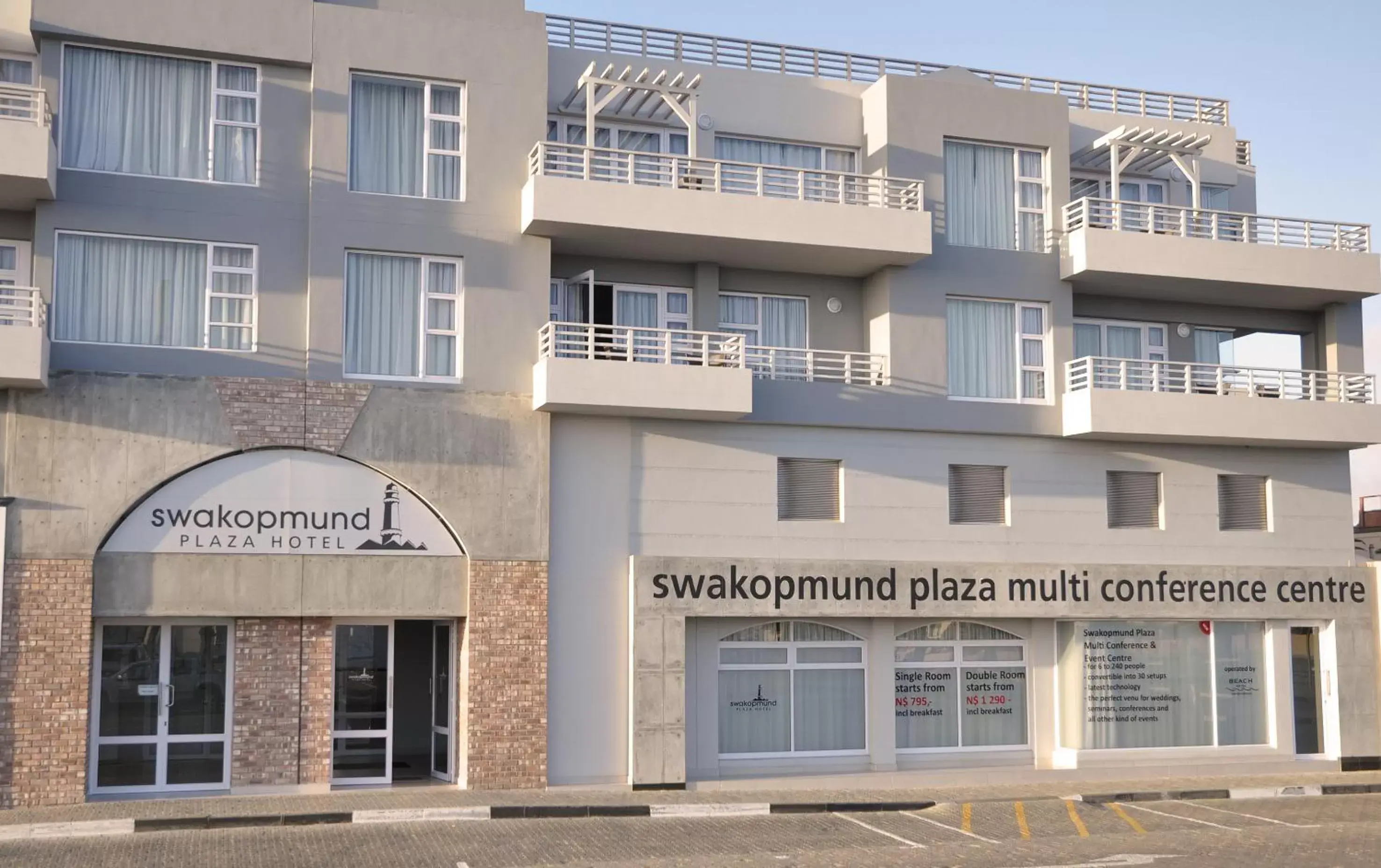 Facade/entrance, Property Building in Swakopmund Plaza Hotel
