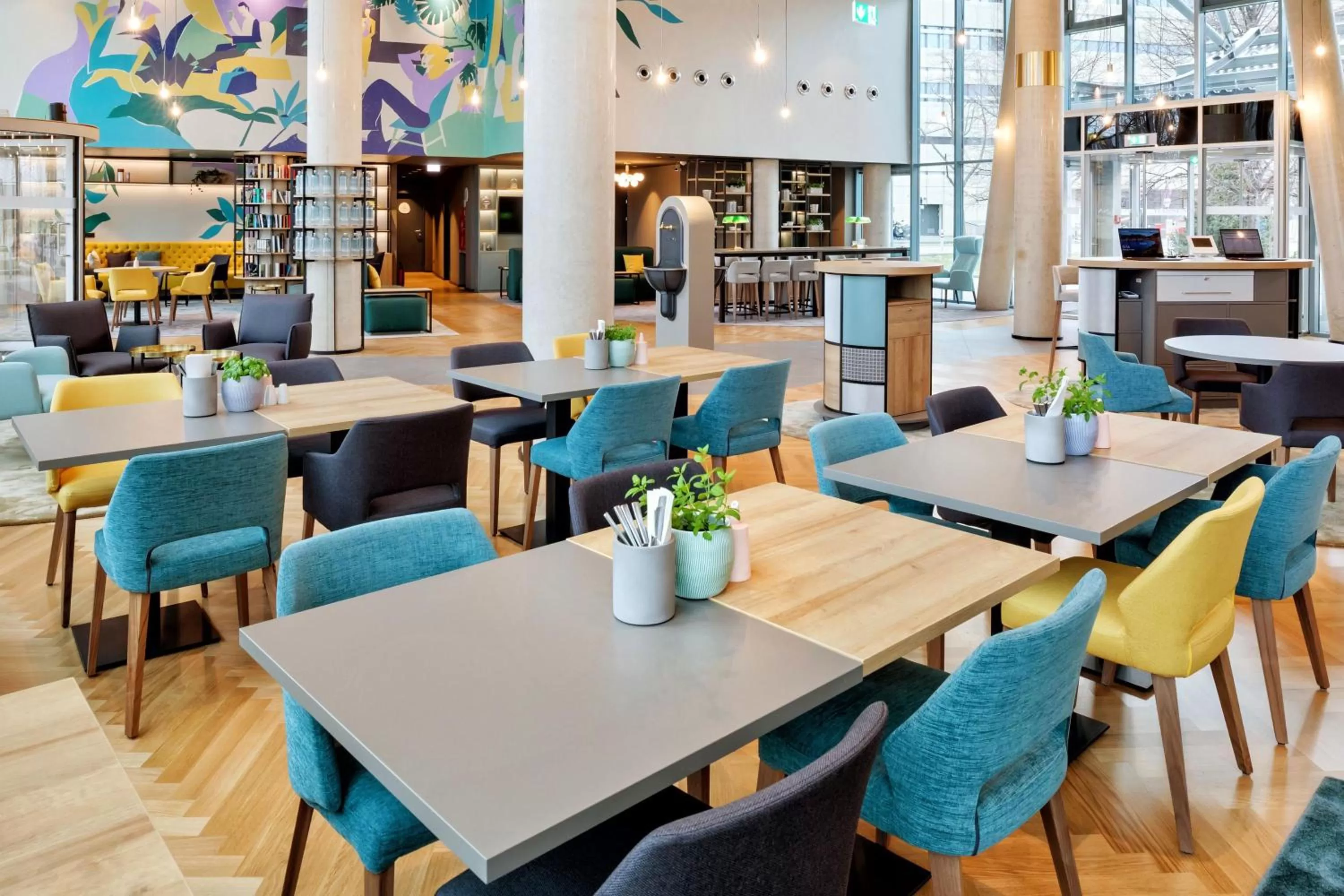 Lobby or reception, Restaurant/Places to Eat in BASSENA Wien Messe Prater