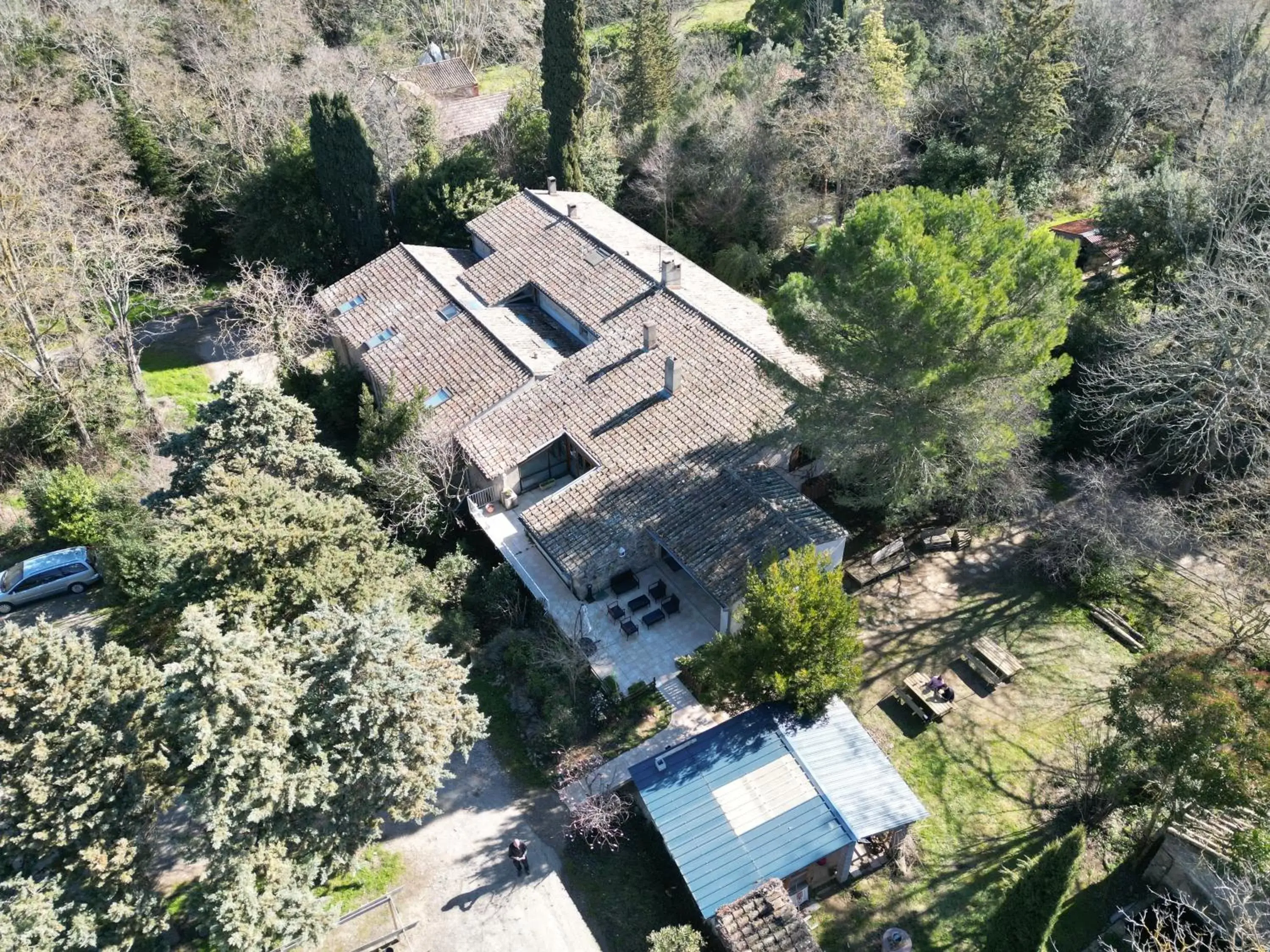 Property building, Bird's-eye View in Domaine La Sauzette