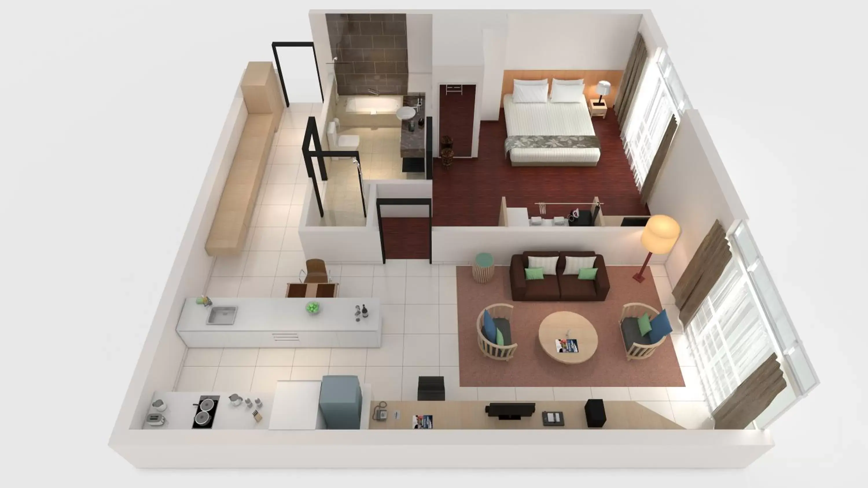 One-Bedroom Premier Suite in PARKROYAL Serviced Suites Kuala Lumpur One-Bedroom Premier Suite in PARKROYAL Serviced Suites Kuala Lumpur