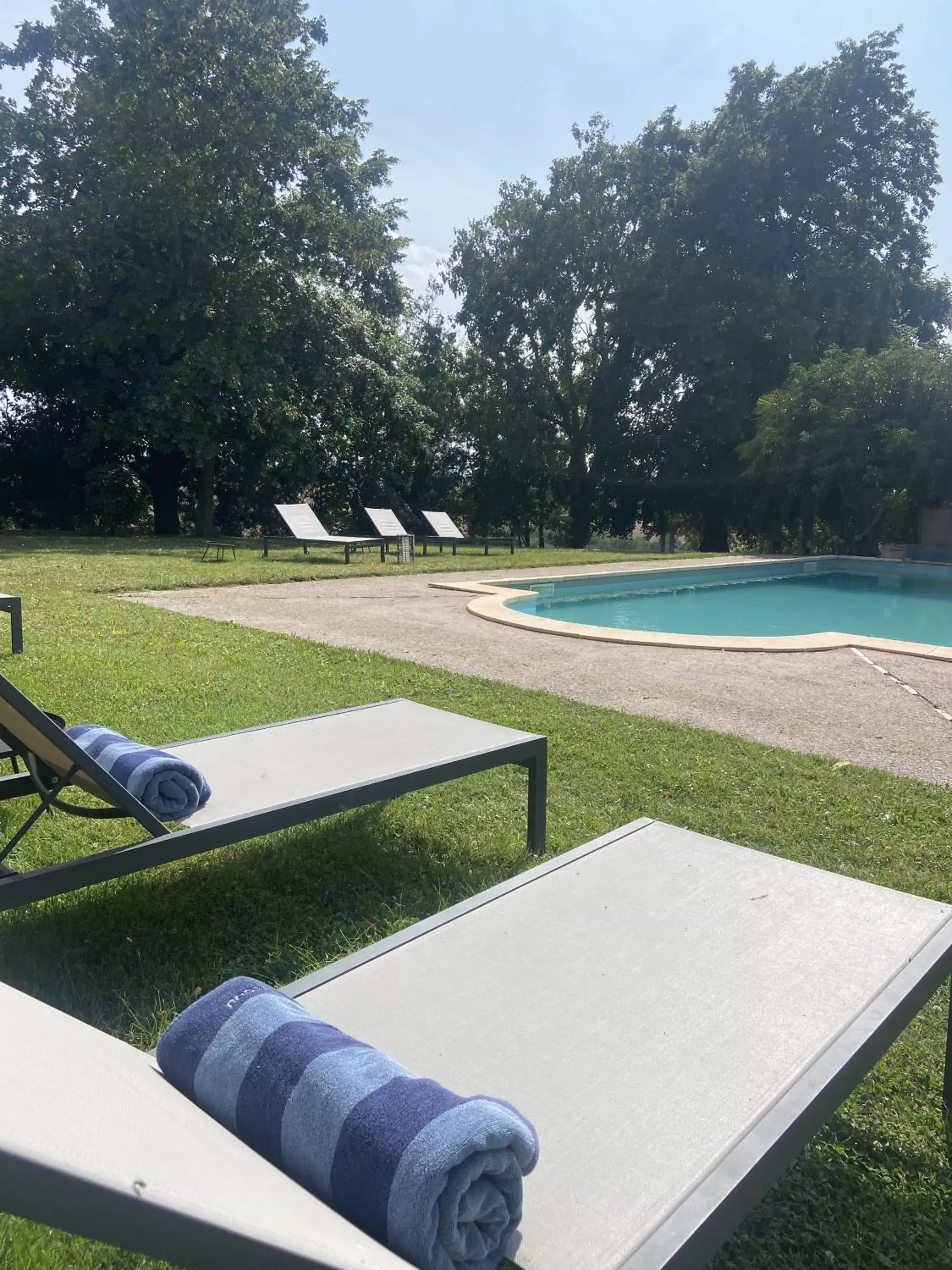 Swimming pool in Manoir du Bouyssou