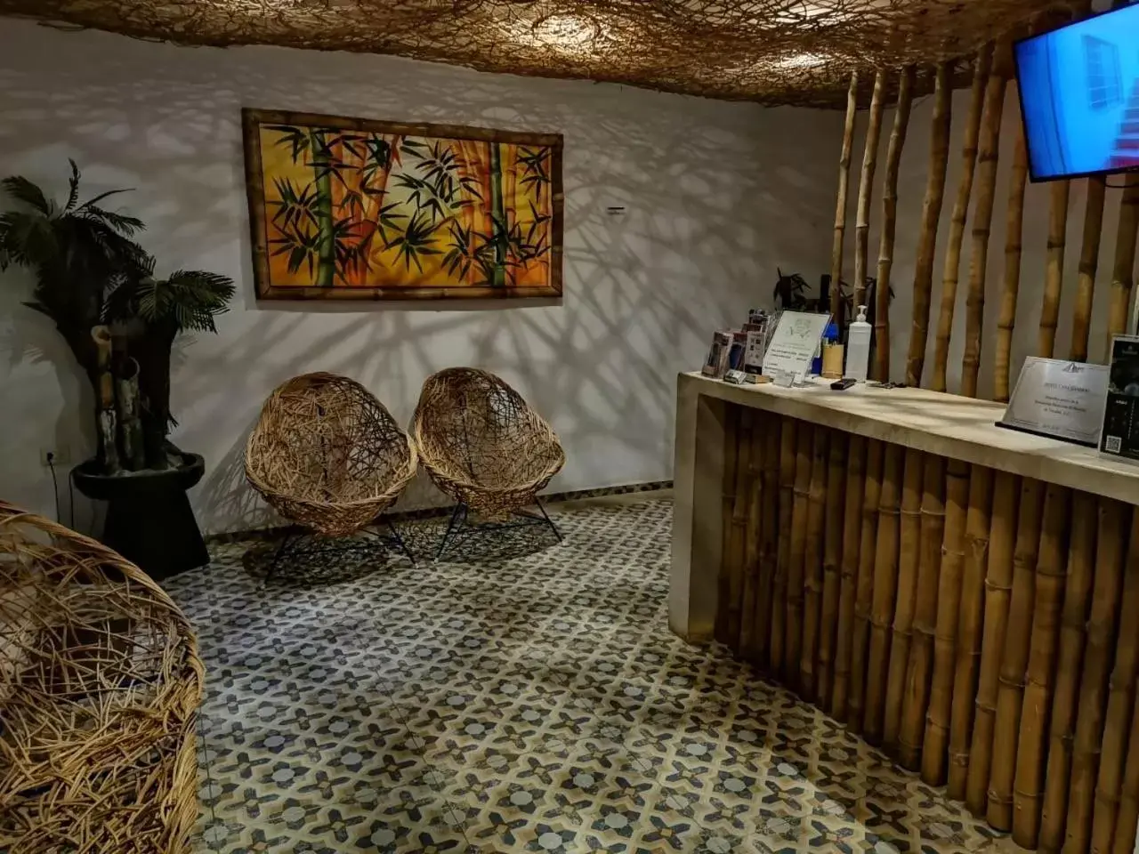 Lobby/Reception in Hotel Casa Bamboo