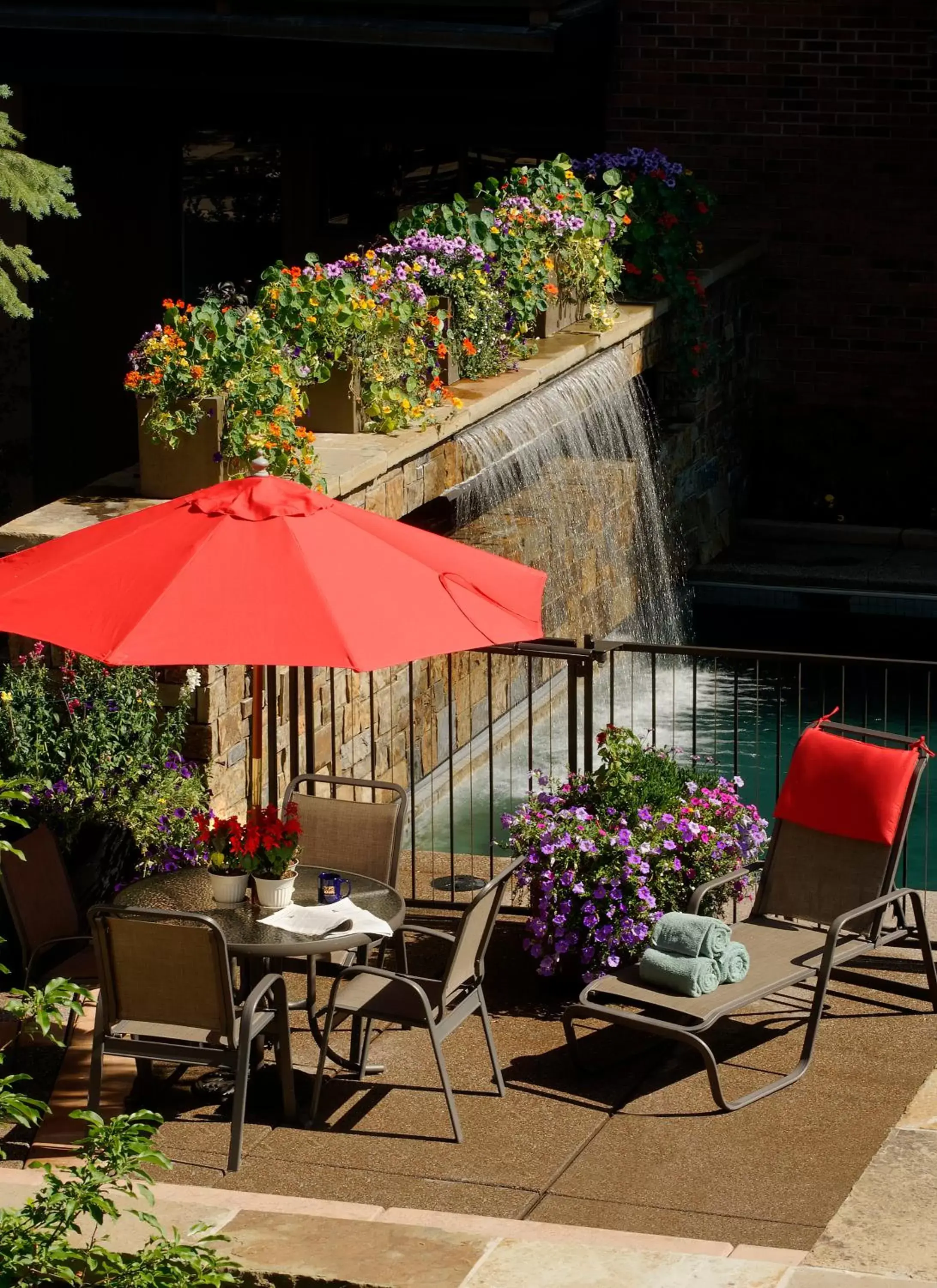 Patio in Aspen Square Condominium Hotel