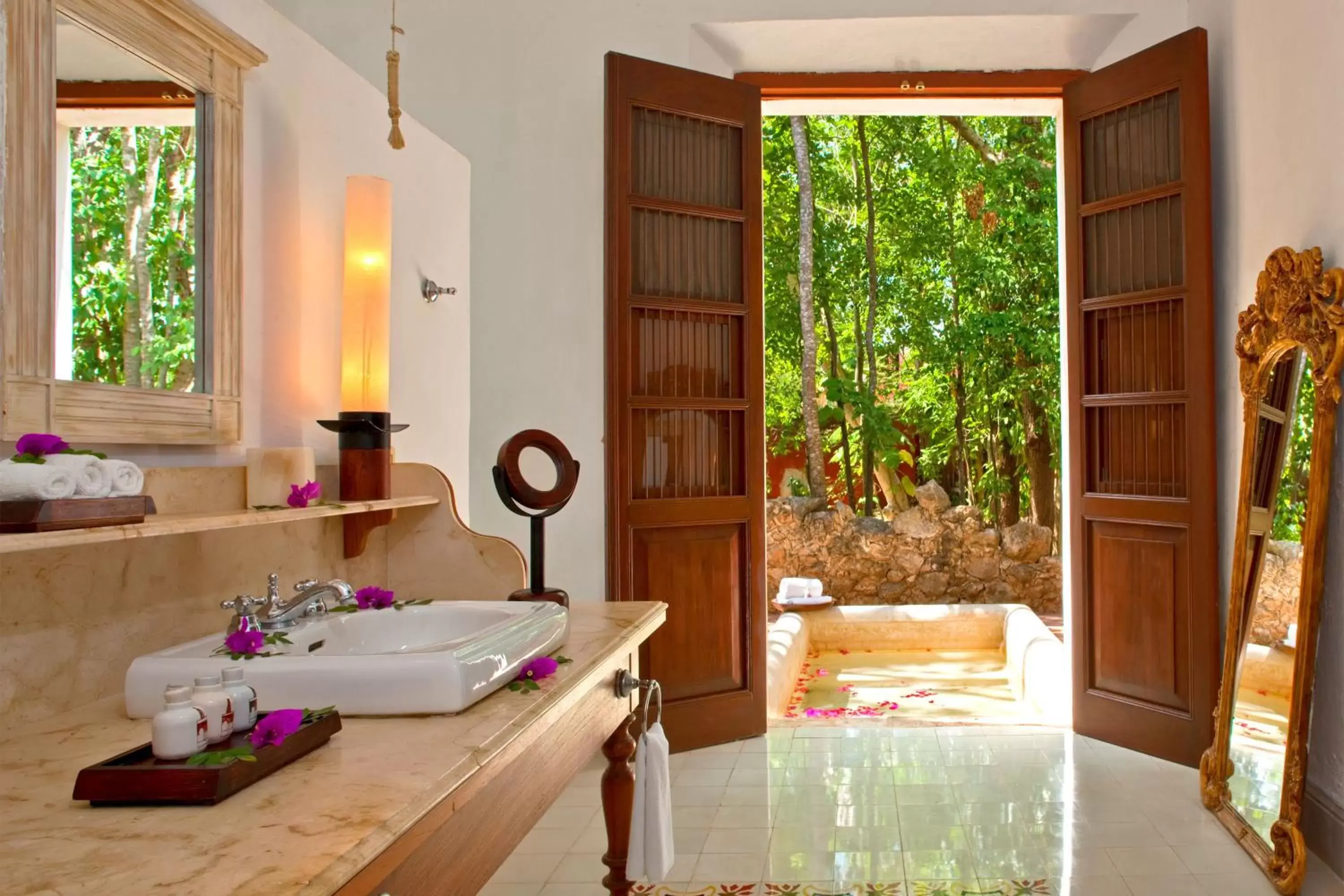 Bathroom in Hacienda Temozon