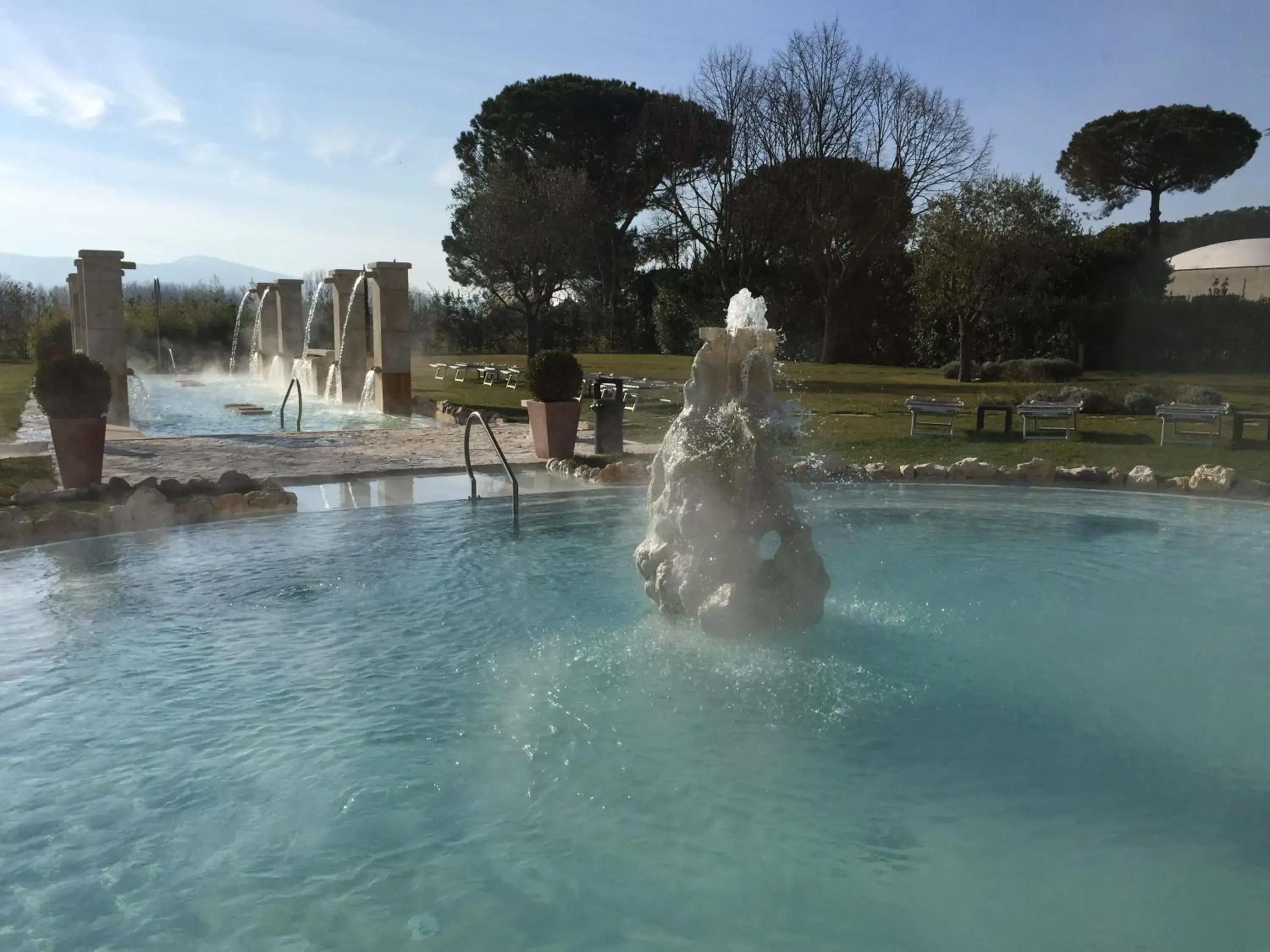 Open Air Bath, Swimming Pool in Hotel Salus Terme