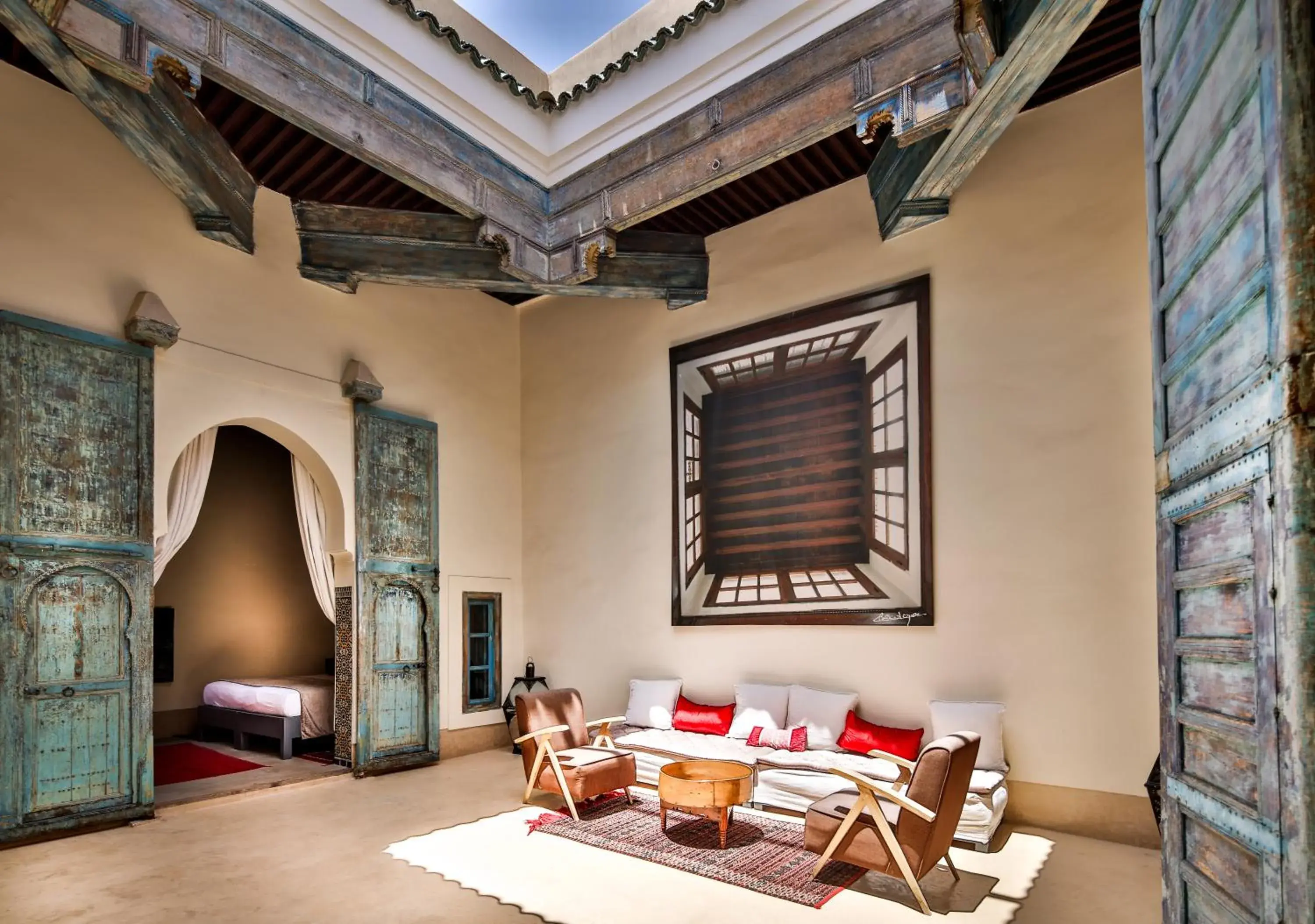 Living room, Seating Area in Dar Bensouda