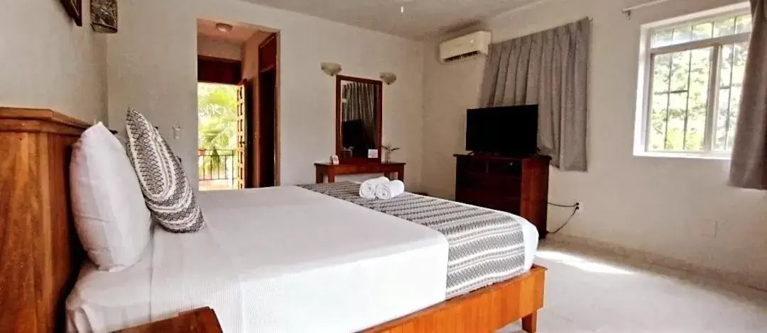 Bed in Hotel Villas Ema