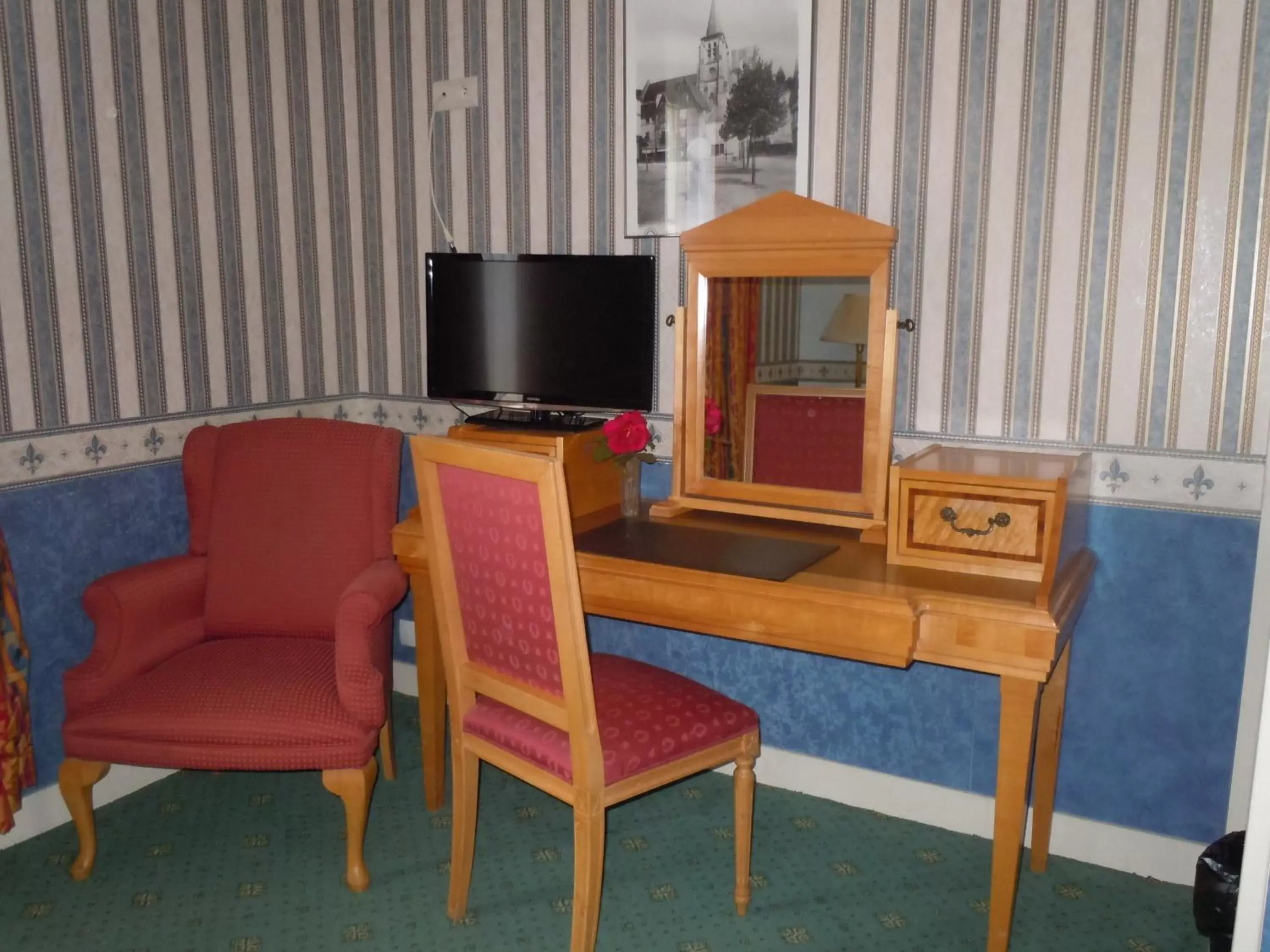 Decorative detail, TV/Entertainment Center in La Croix Blanche