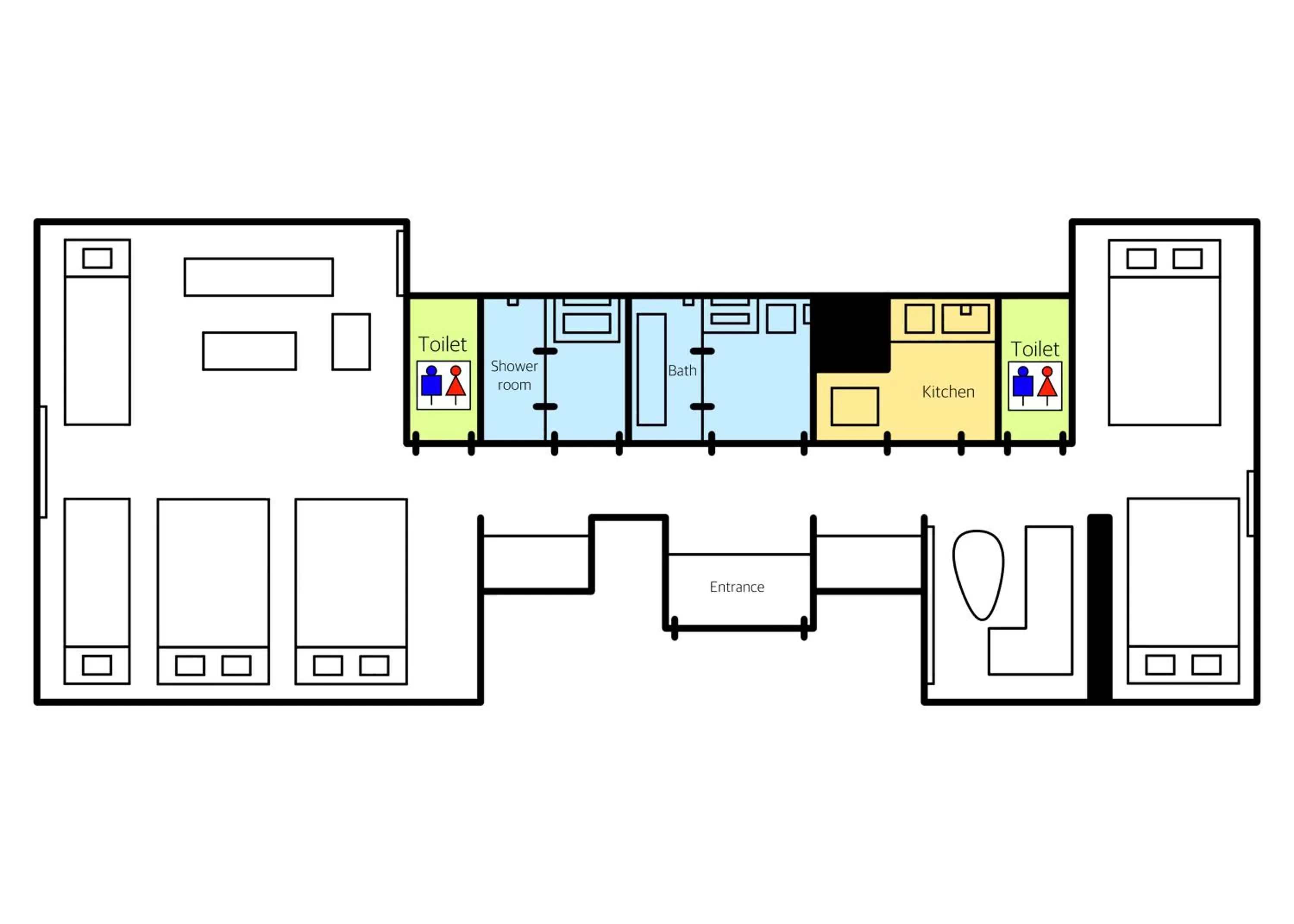 Floor plan in GRAND BASE Hakata Naraya