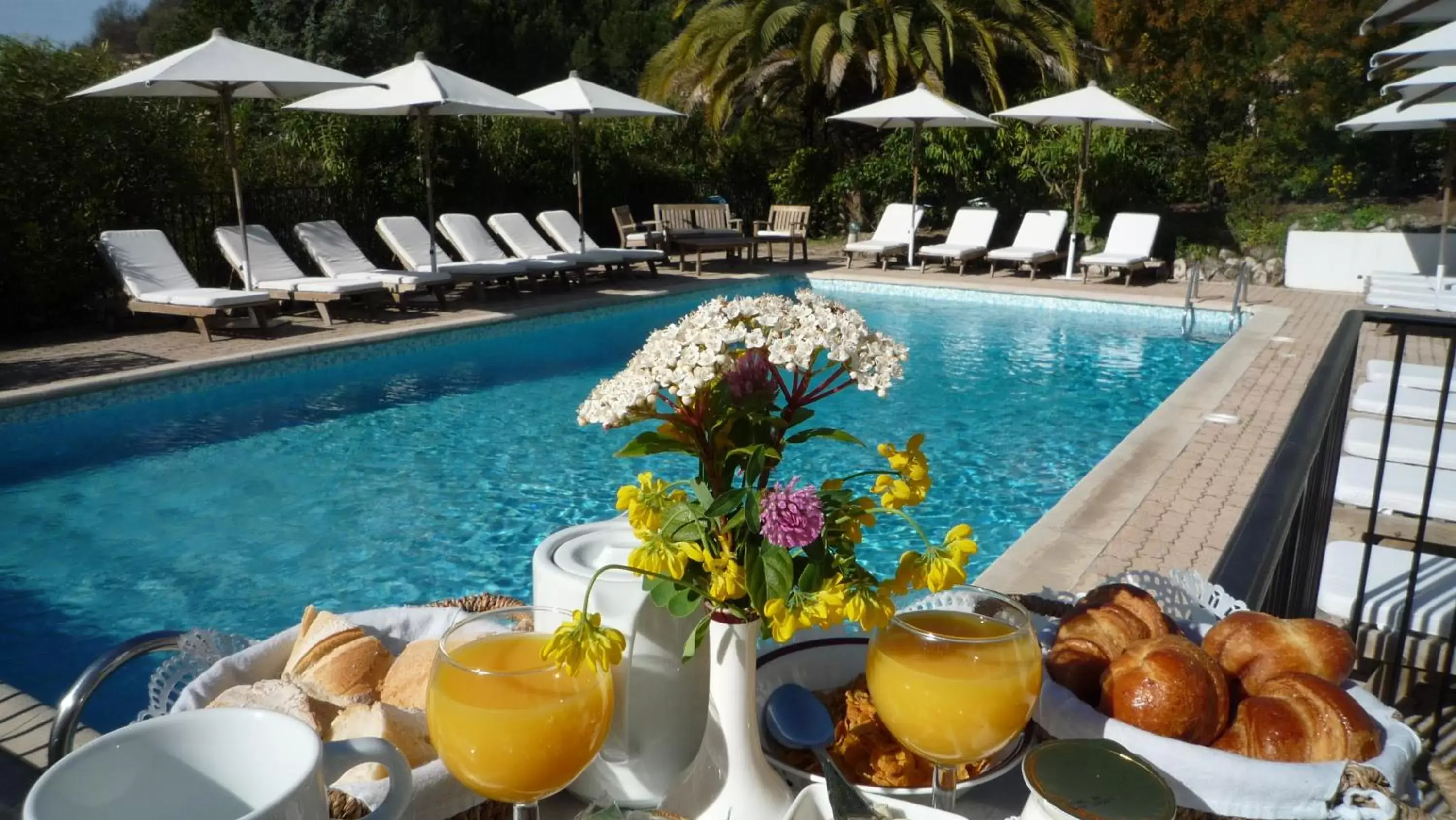 Swimming Pool in Hotel les Vergers de Saint Paul