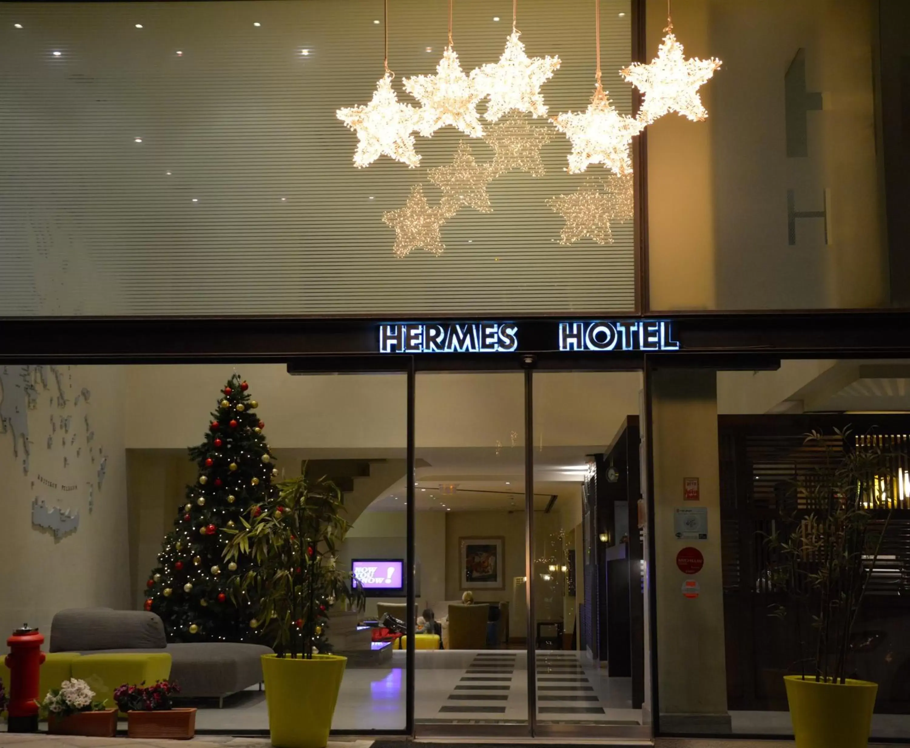 Facade/entrance in Hermes Hotel