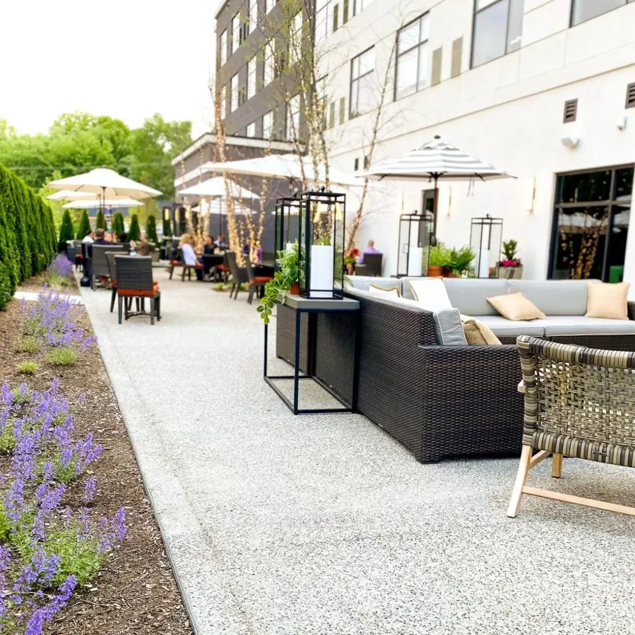 Patio in Cambria Hotel Detroit-Shelby Township