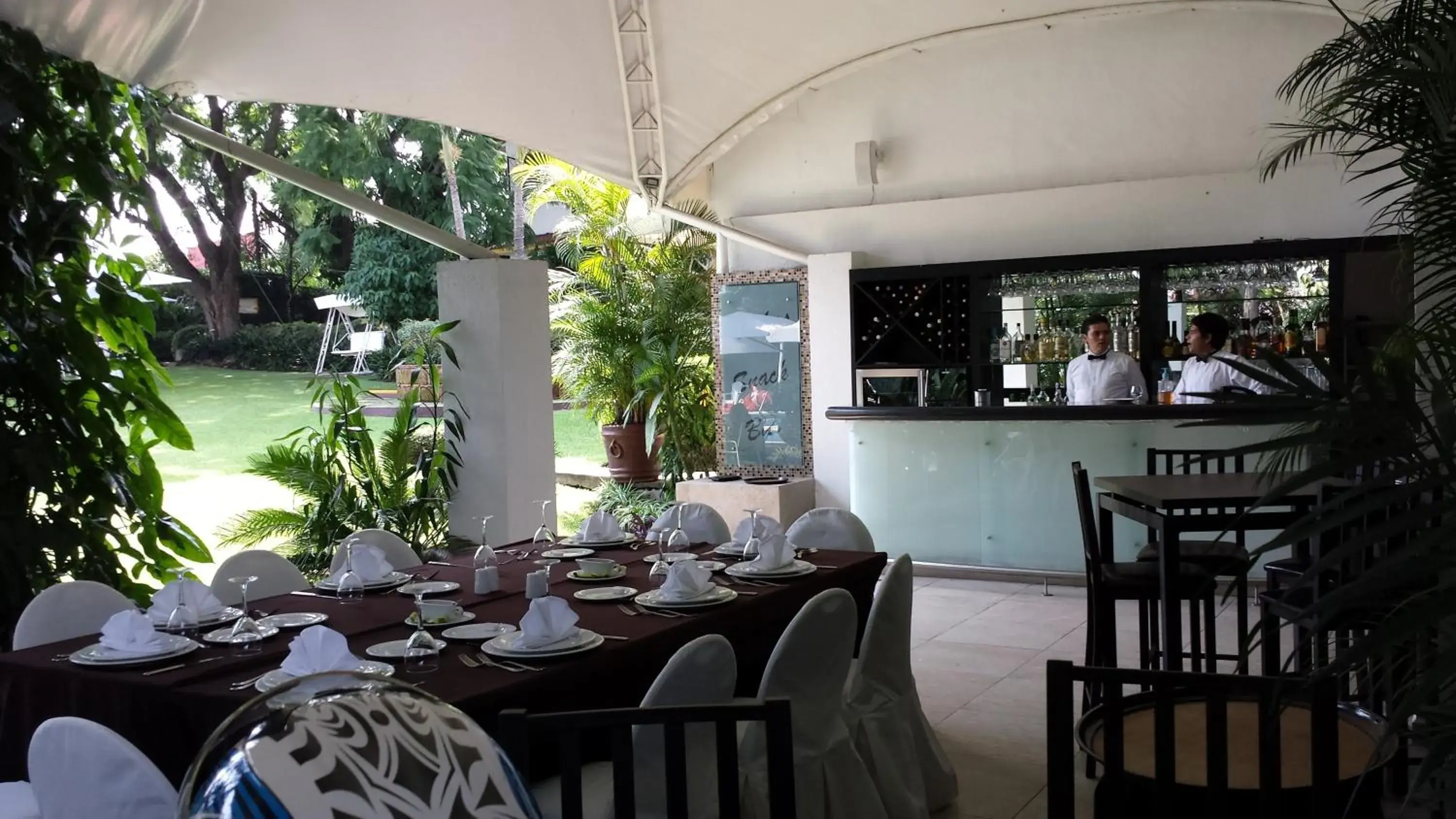 Lounge or bar, Restaurant/Places to Eat in Hotel Posada Quinta Las Flores