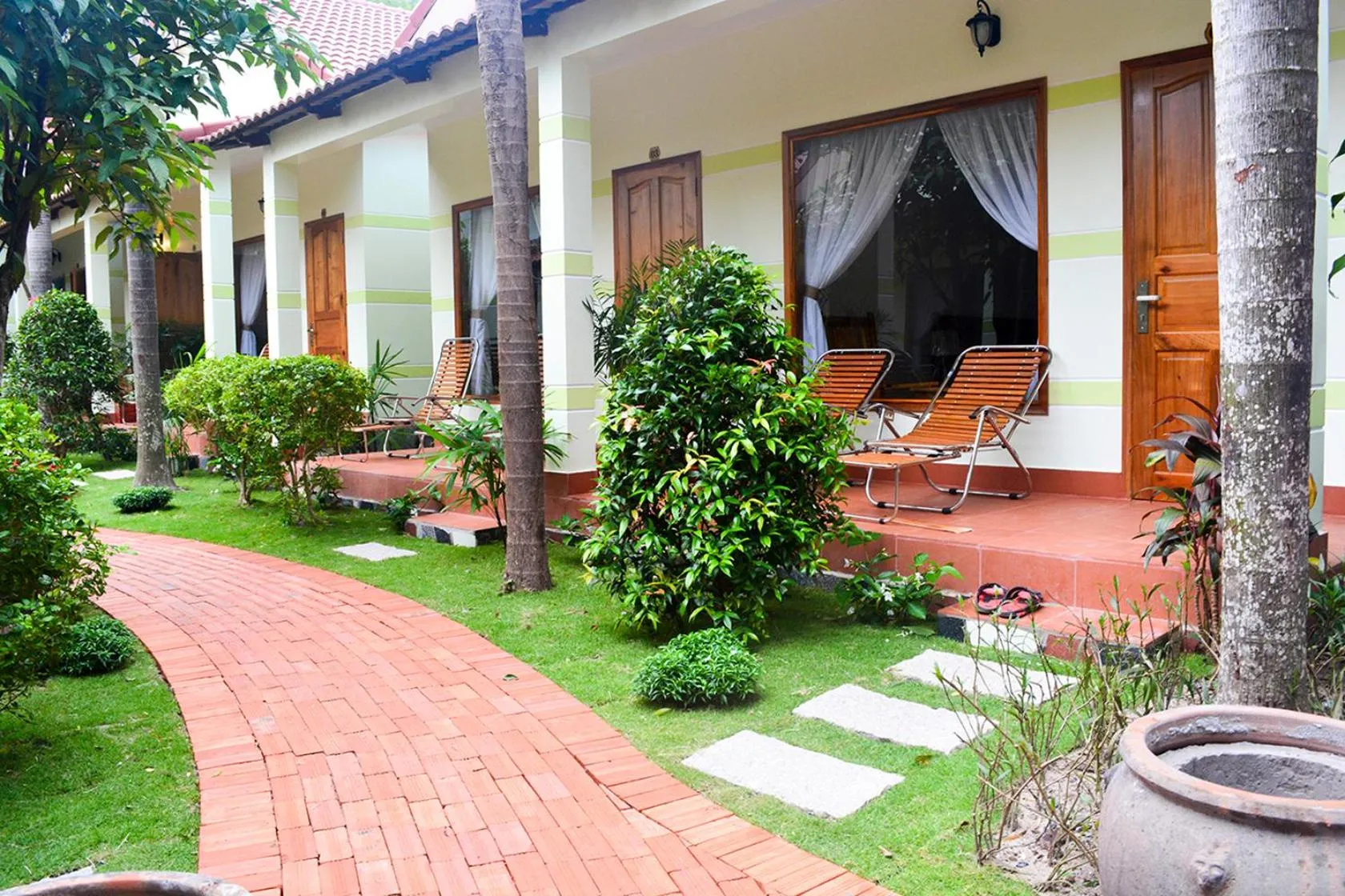 Garden in Ngoc Viet Bungalow