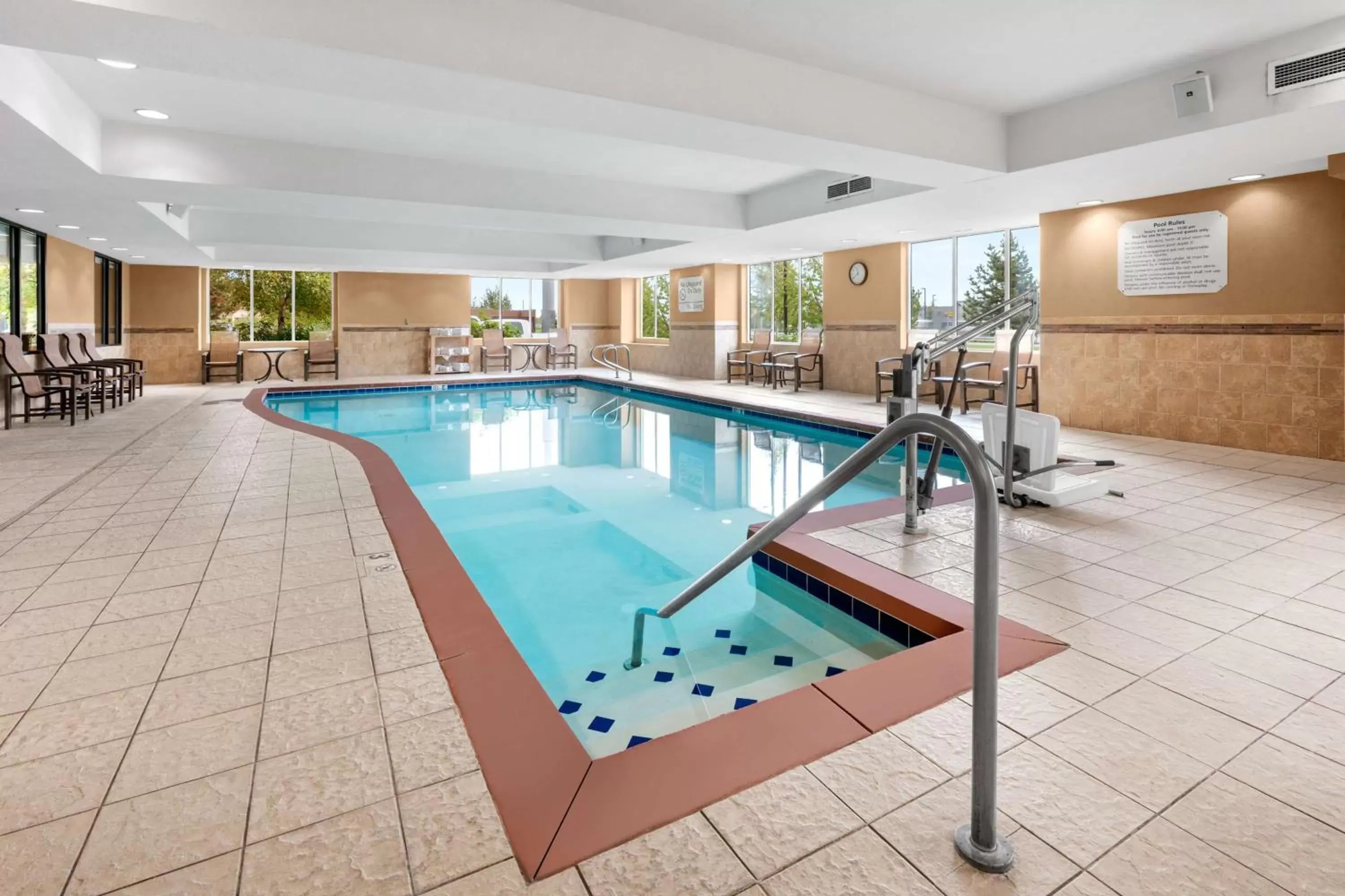 Pool view, Swimming Pool in Hampton Inn & Suites Fairbanks