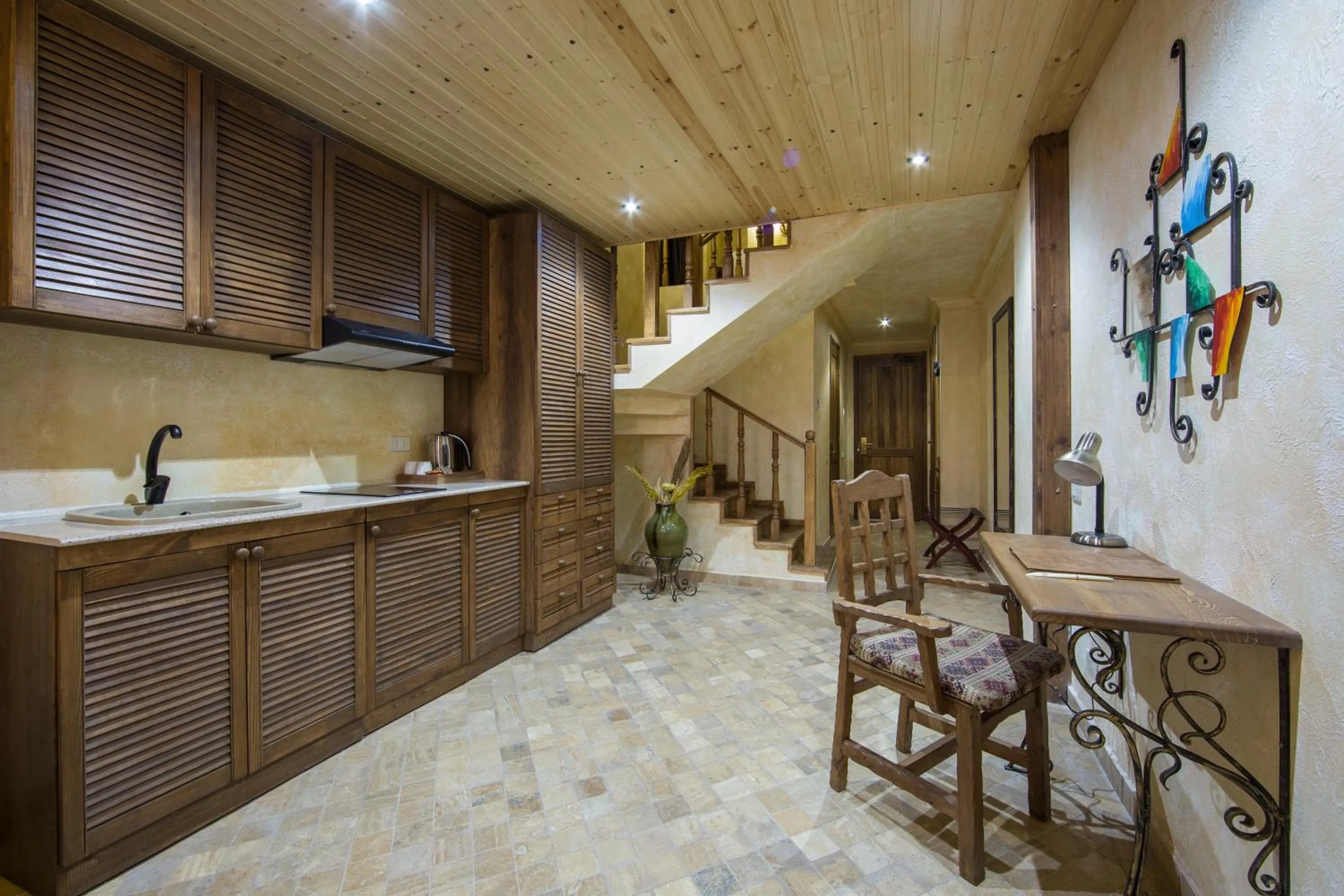 Kitchen or kitchenette in Caucasus Hotel