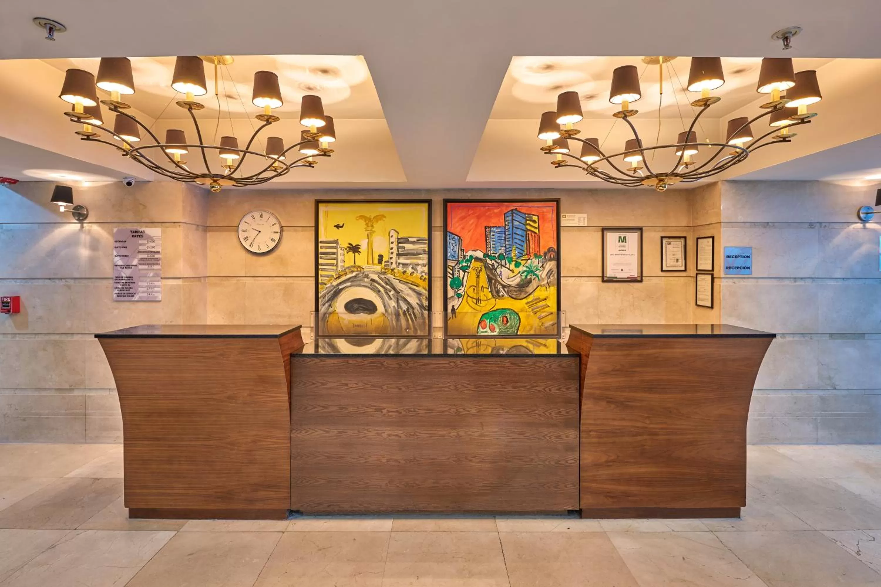 Lobby or reception in Wyndham Garden Mexico City - Polanco