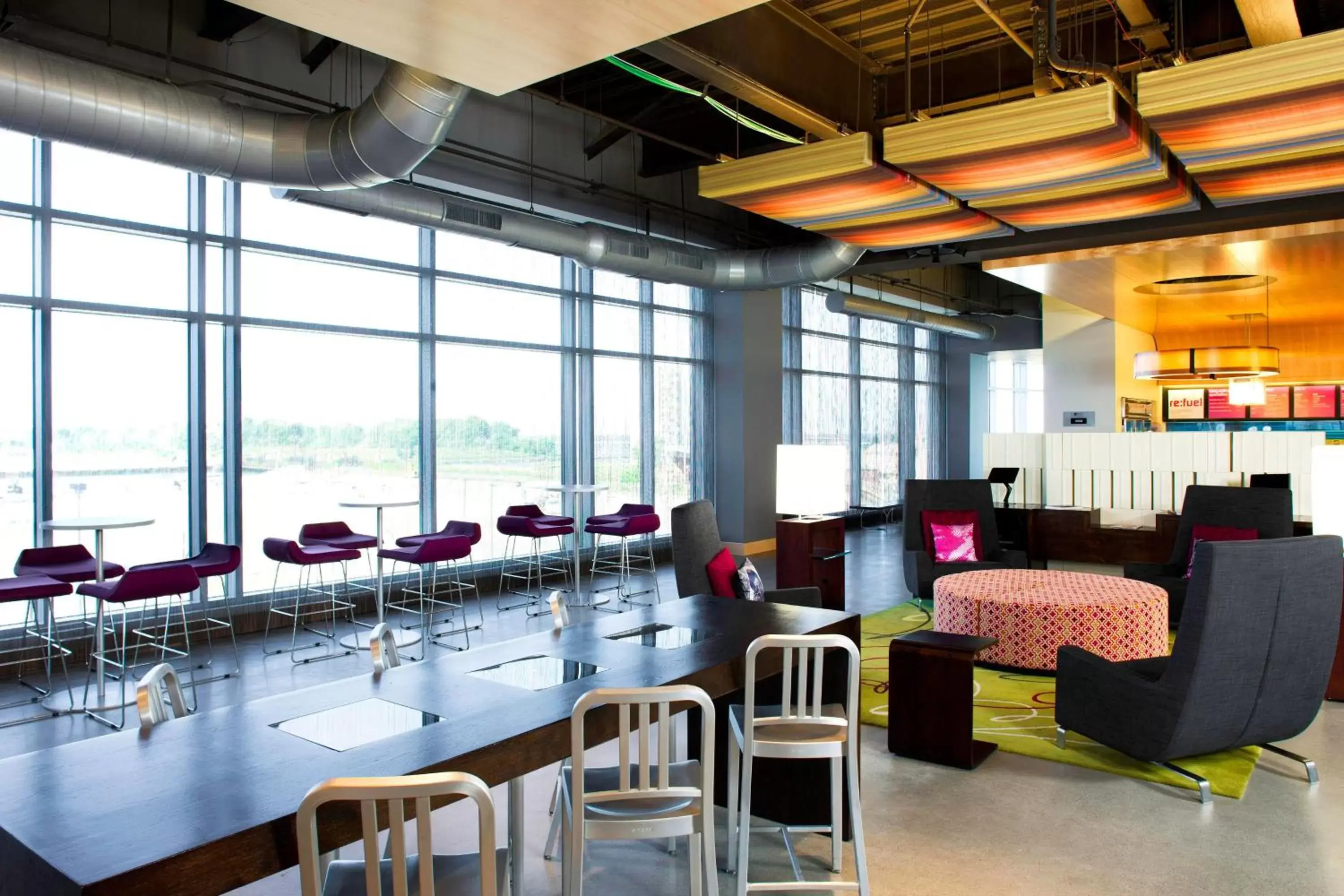 Lobby or reception, Restaurant/Places to Eat in Aloft Cleveland Downtown