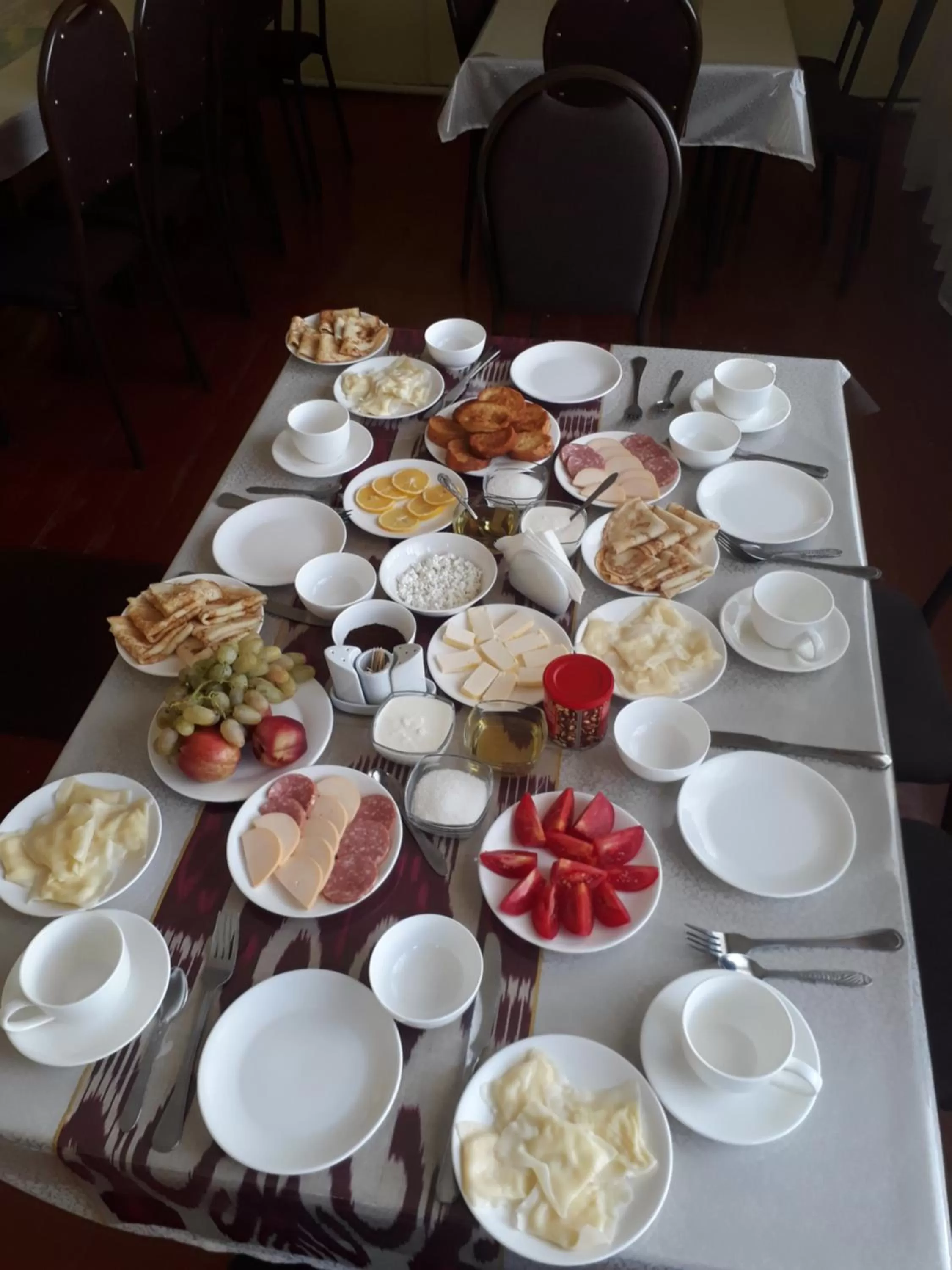 Breakfast in Bukhara house hotel