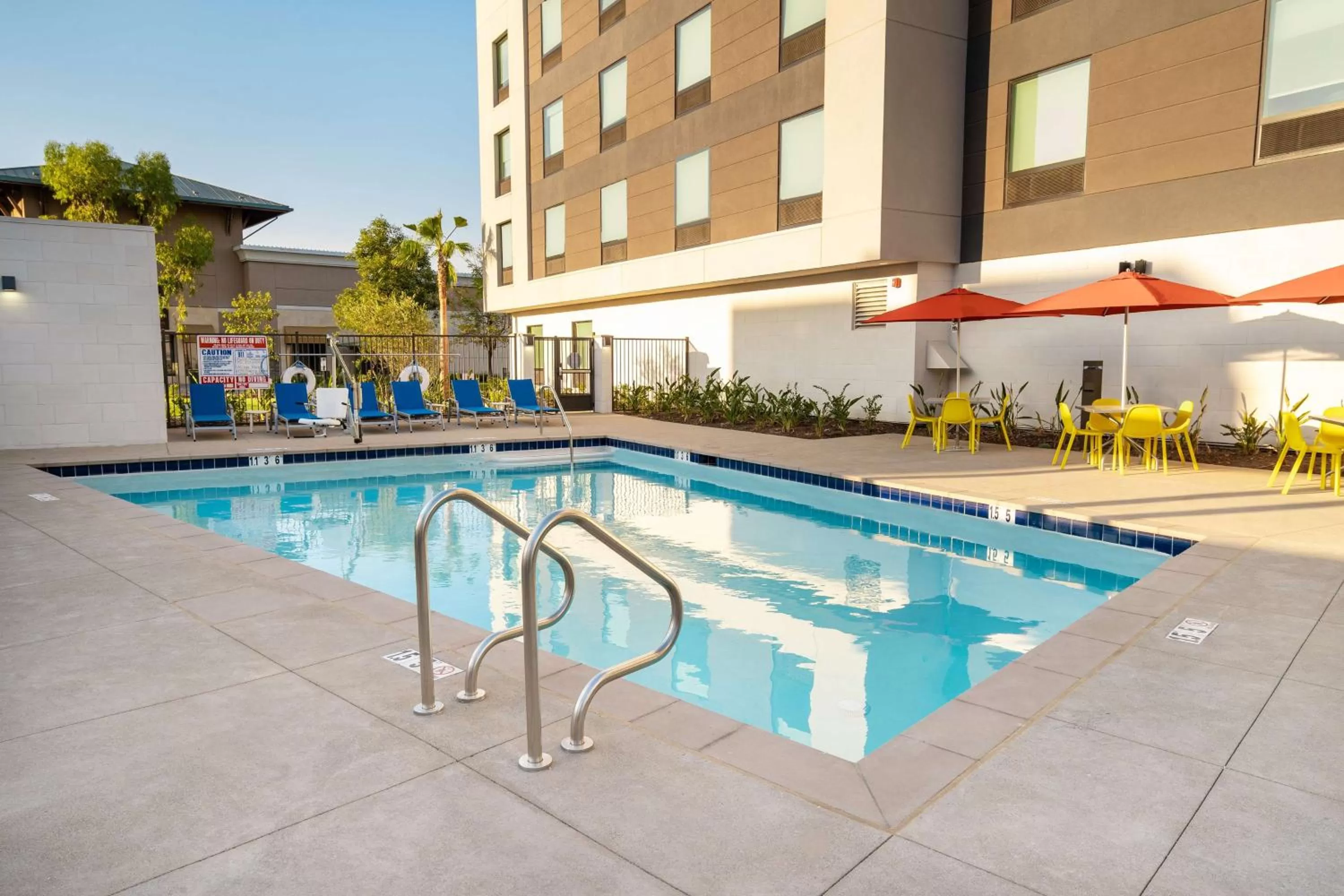 Pool view in Home2 Suites Corona, Ca