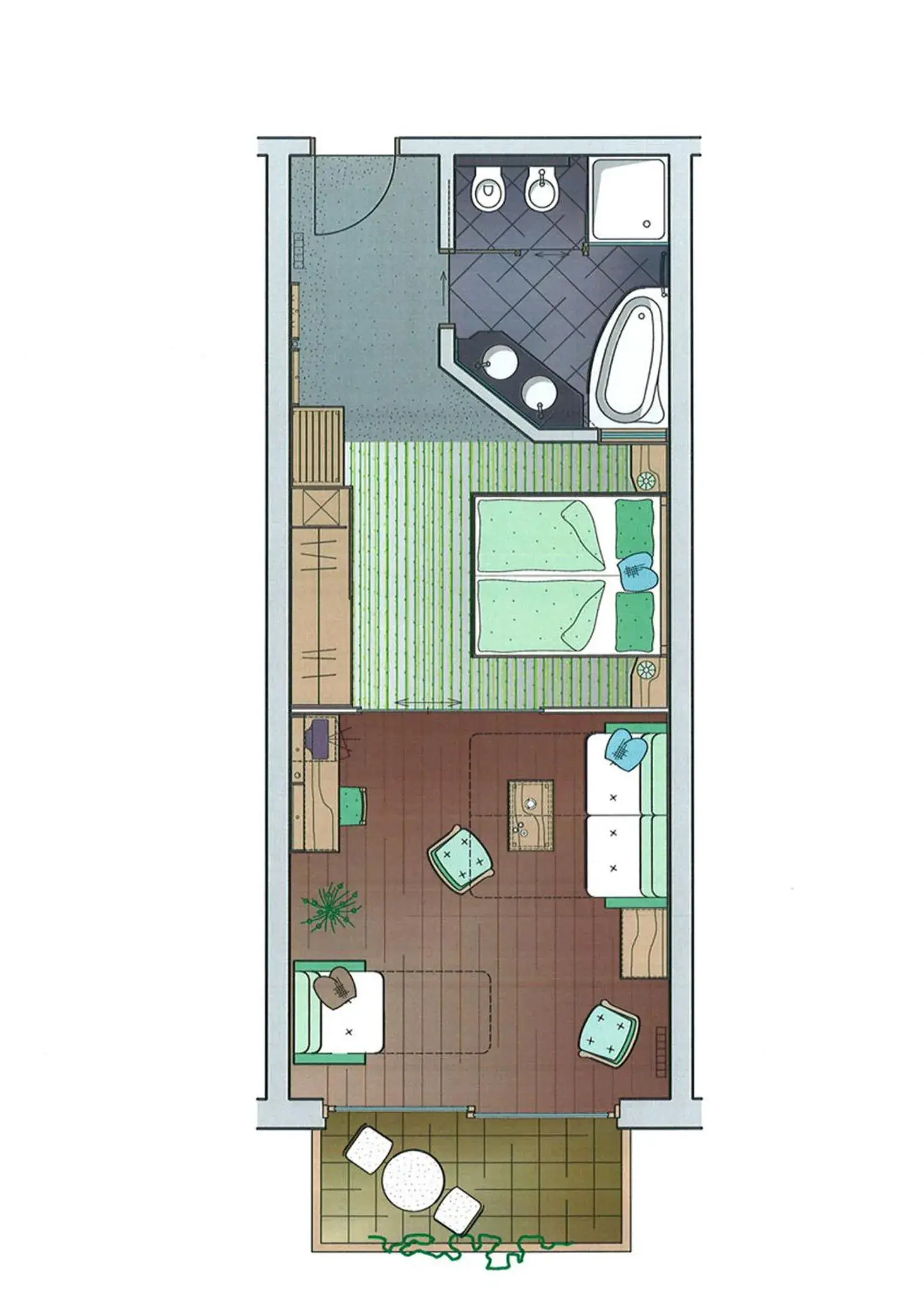 Photo of the whole room, Floor Plan in Hotel Lac Salin Spa & Mountain Resort