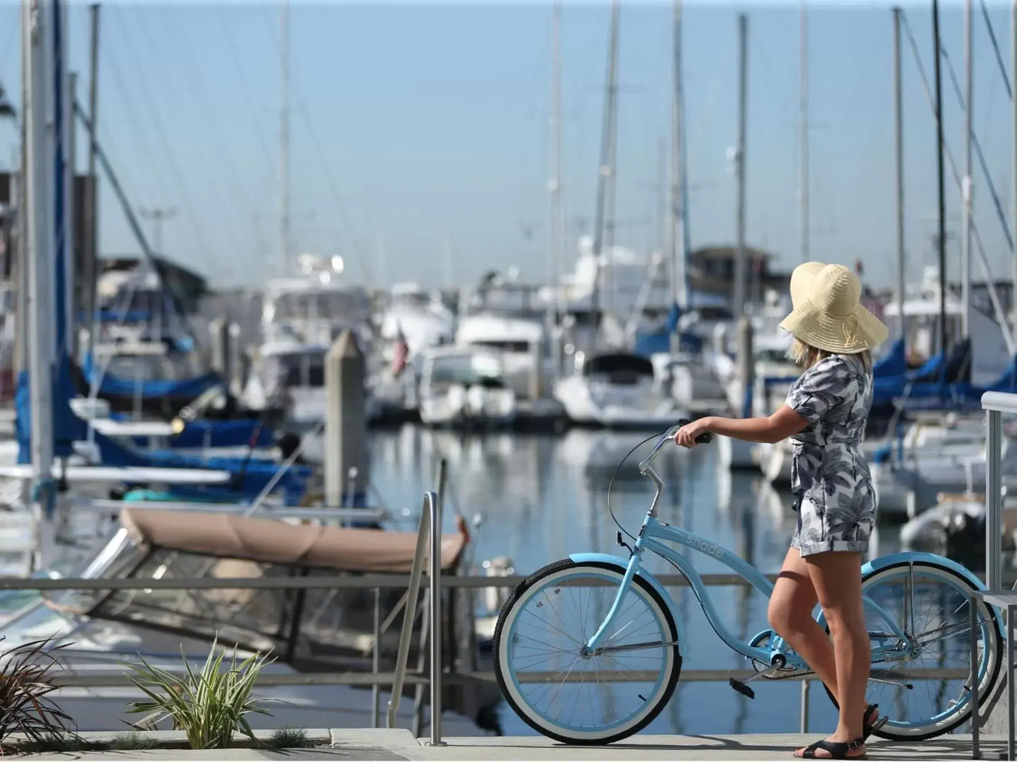 Cycling in Shade Hotel Redondo Beach