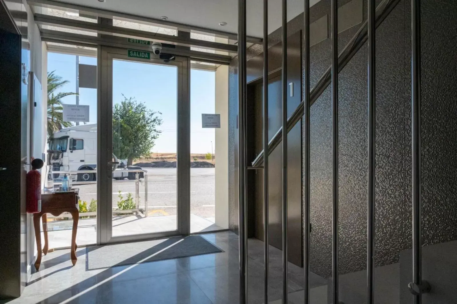 Facade/entrance in HOTEL ÁNGEL