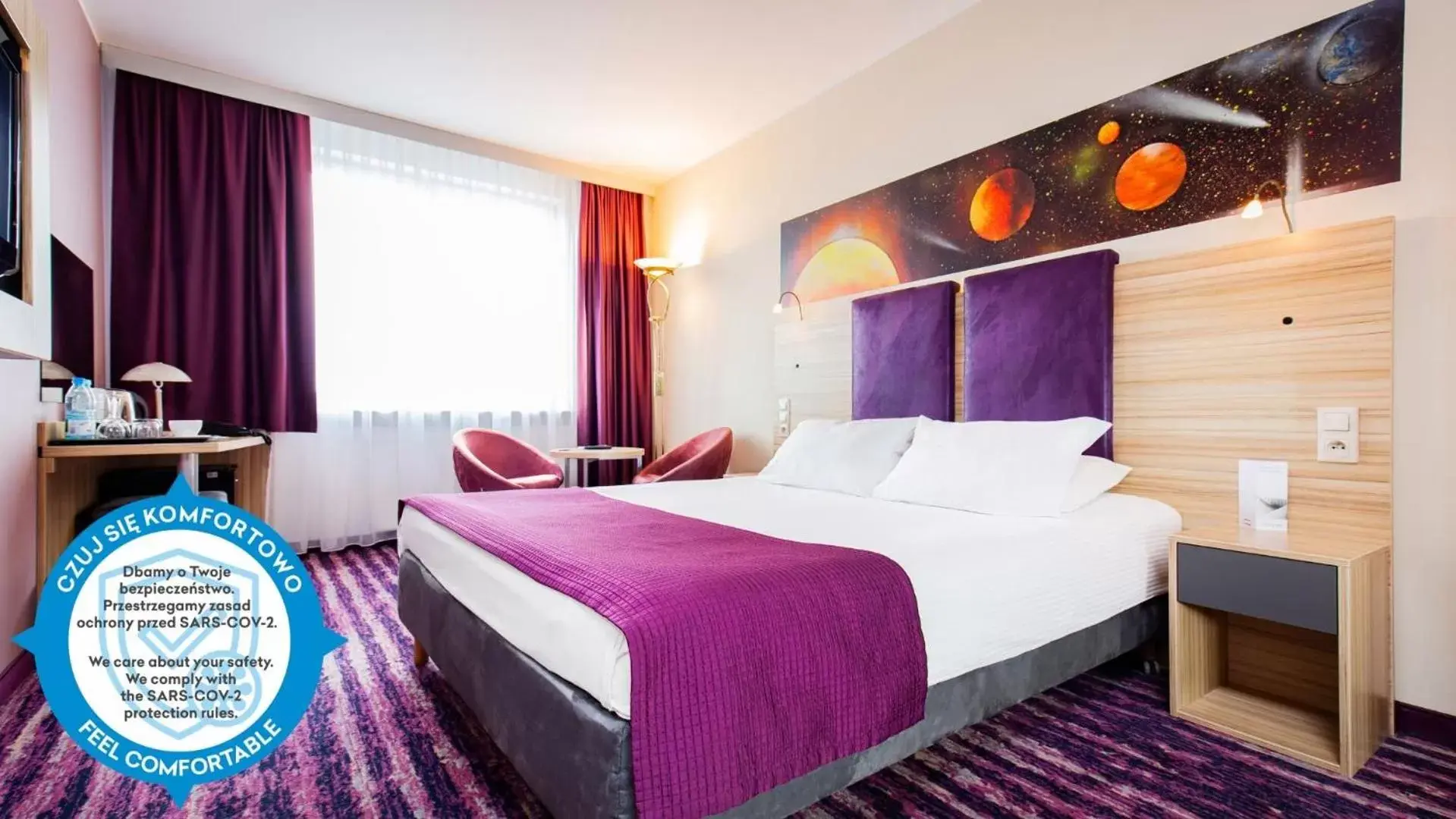 Photo of the whole room, Bed in Galaxy Hotel