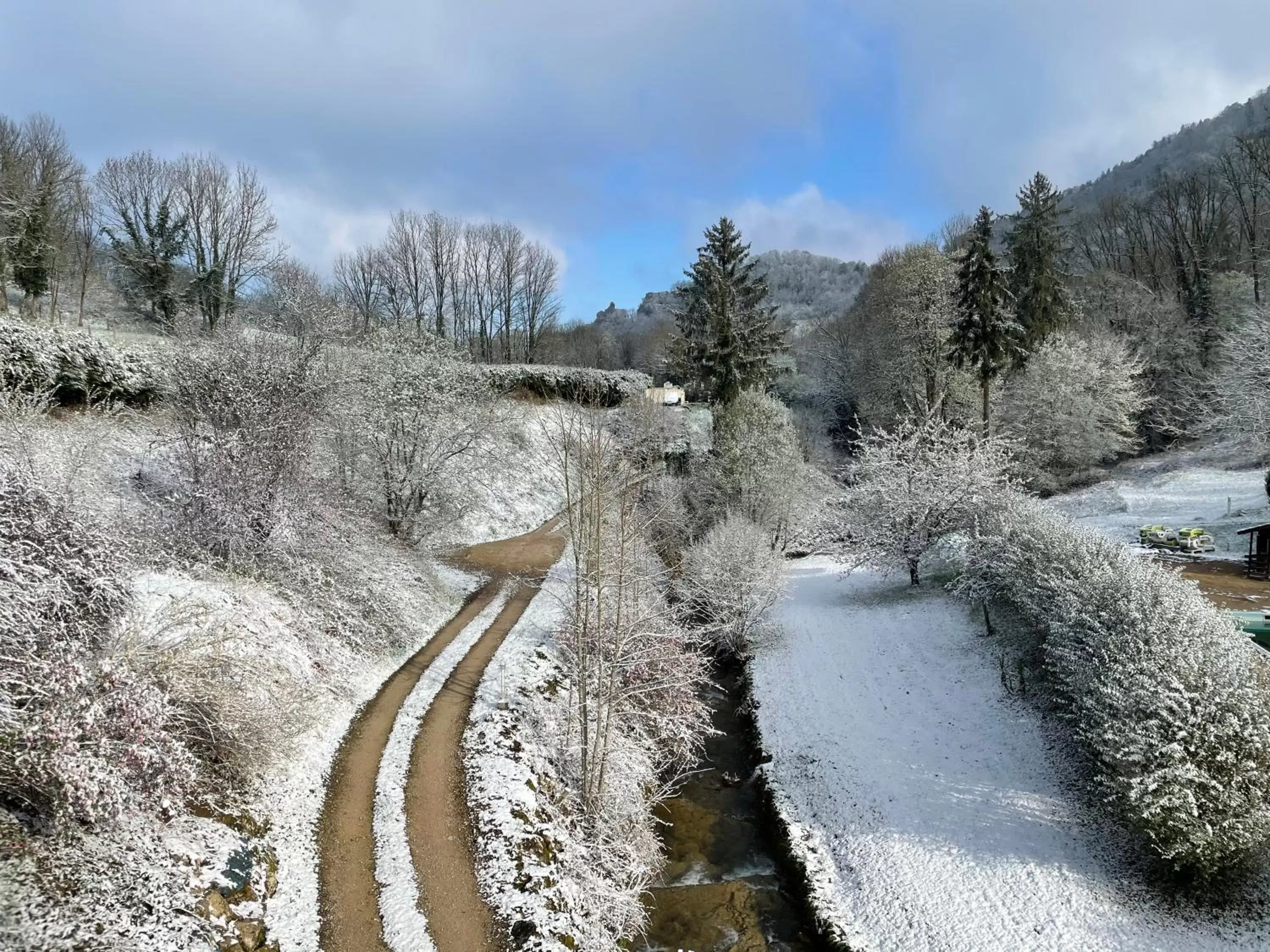 Winter in Domaine Du Moulin Vallée Heureuse