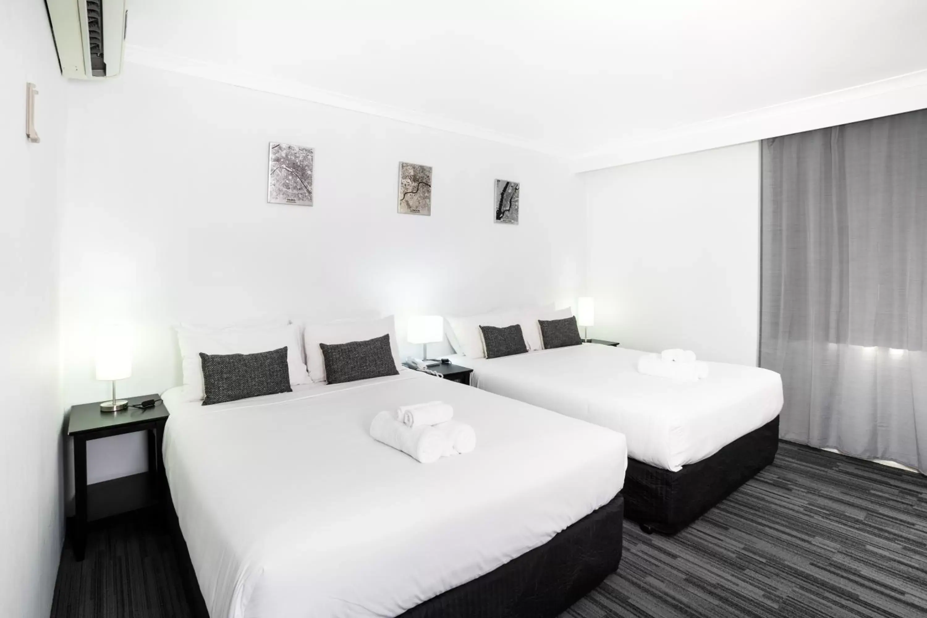 Bed in Joondalup City Hotel