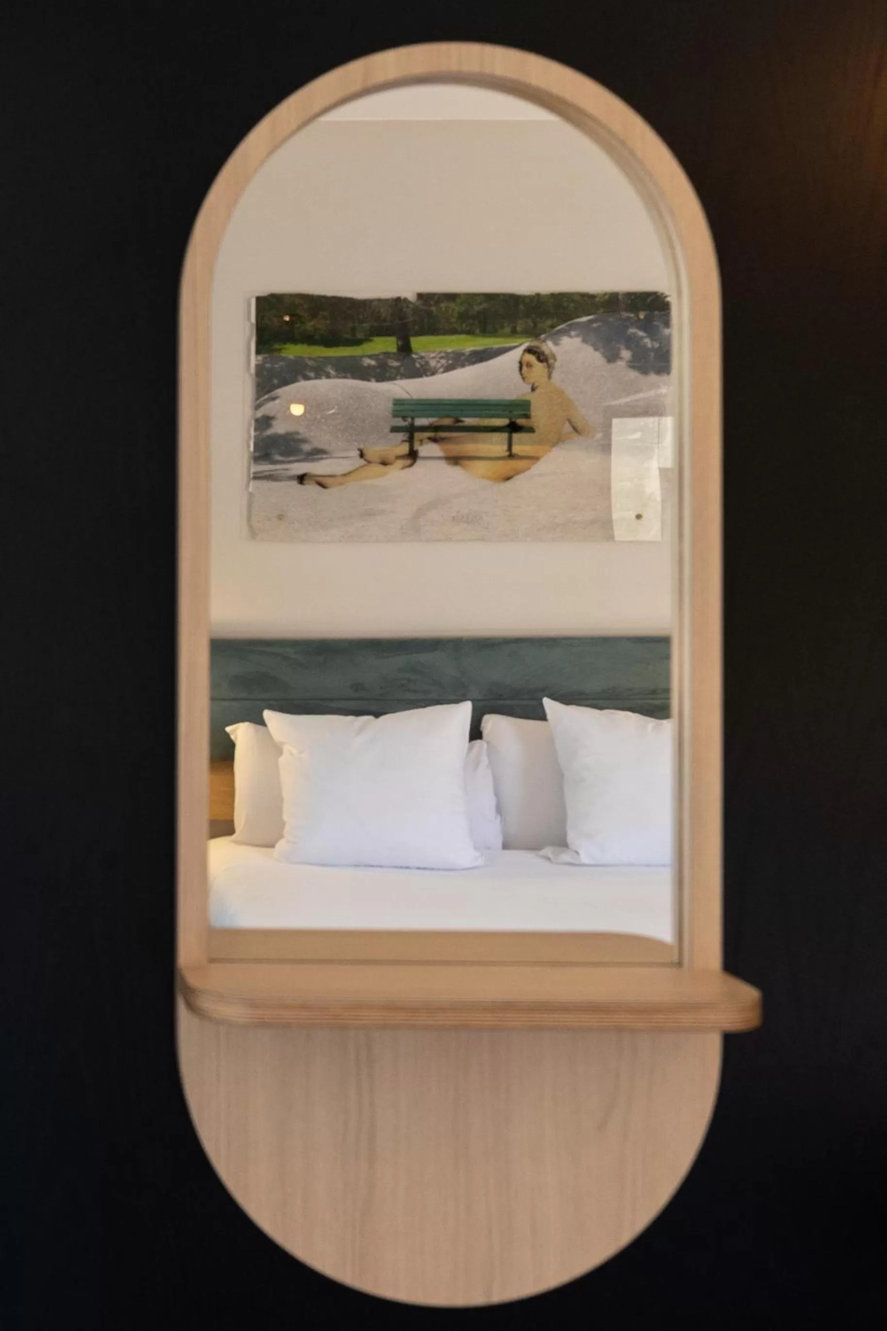 Decorative detail, Bed in Hotel Libera Caen Colombelles