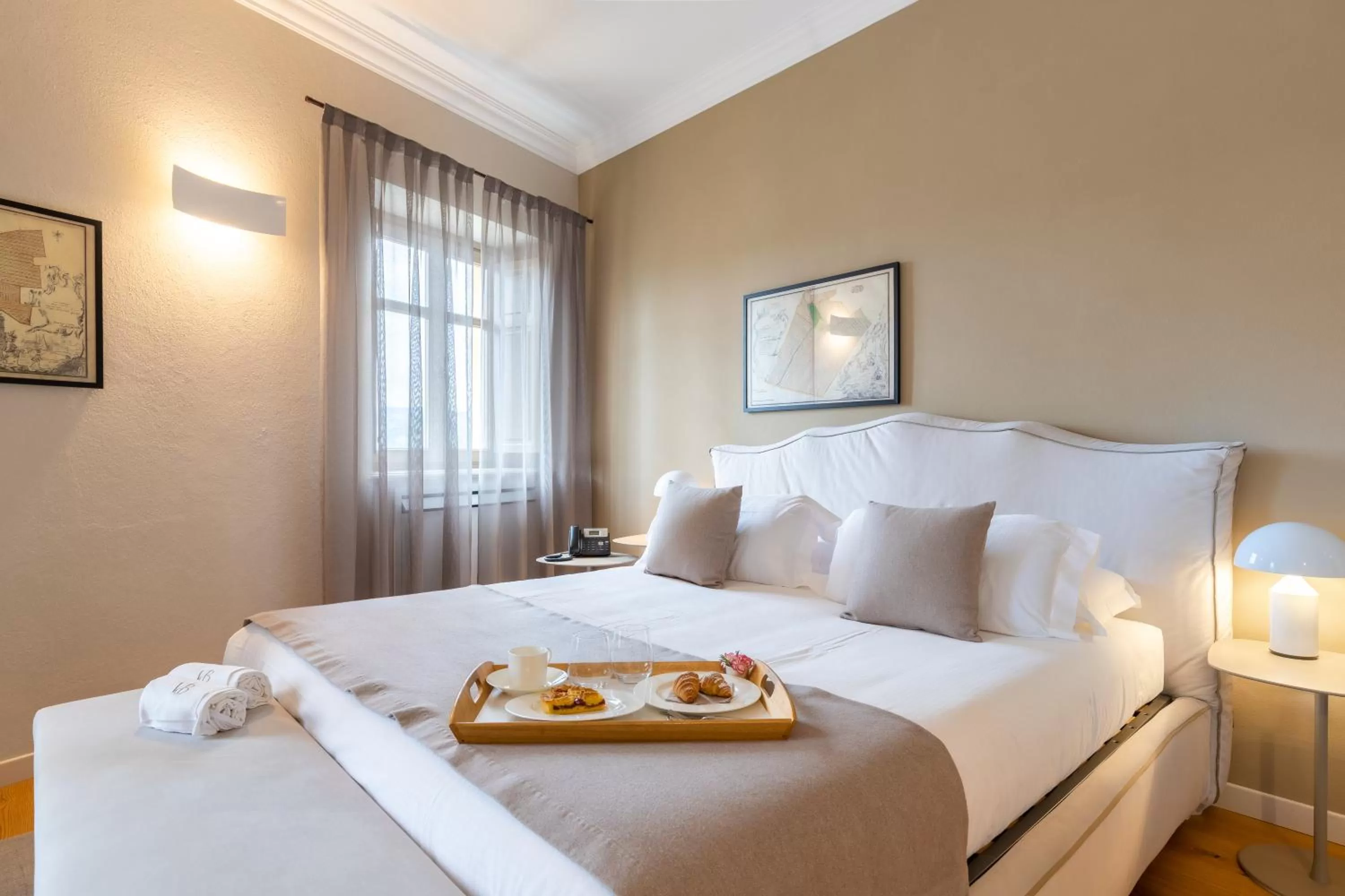 Bed in Relais Villa del Borgo