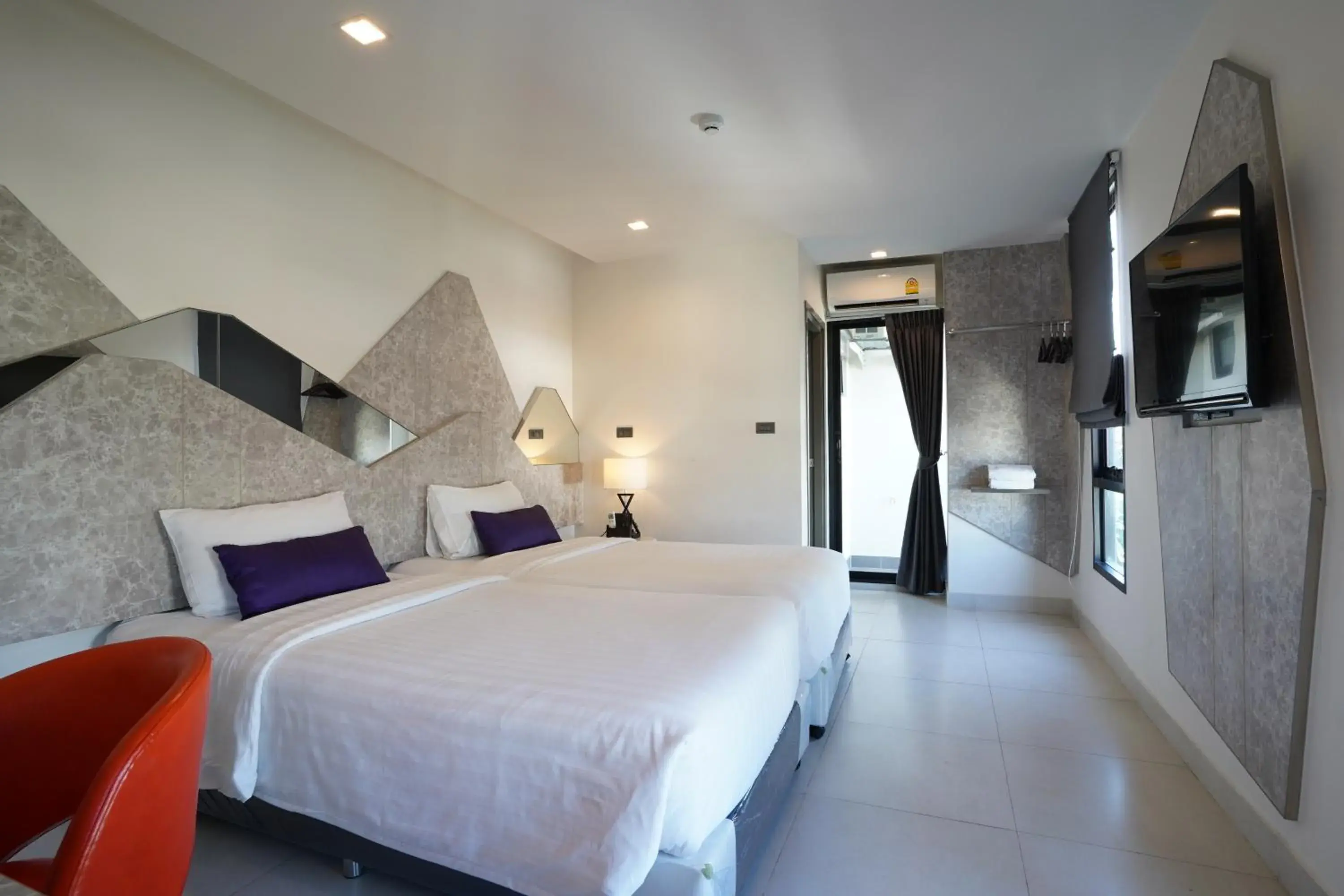 Bed in Spittze Hotel Pratunam