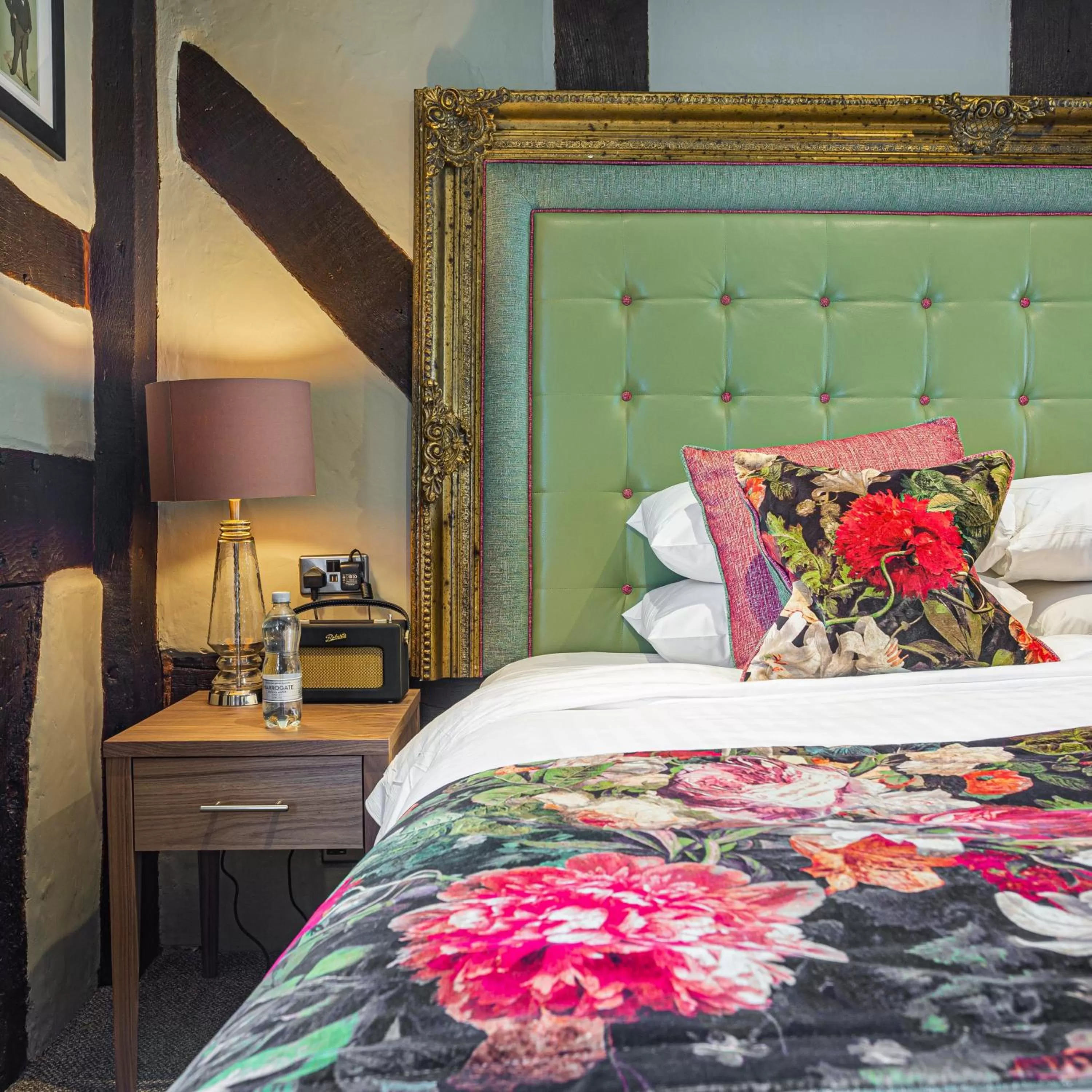 Bedroom, Bed in The Feathers Hotel, Ledbury - The Coaching Inn Group