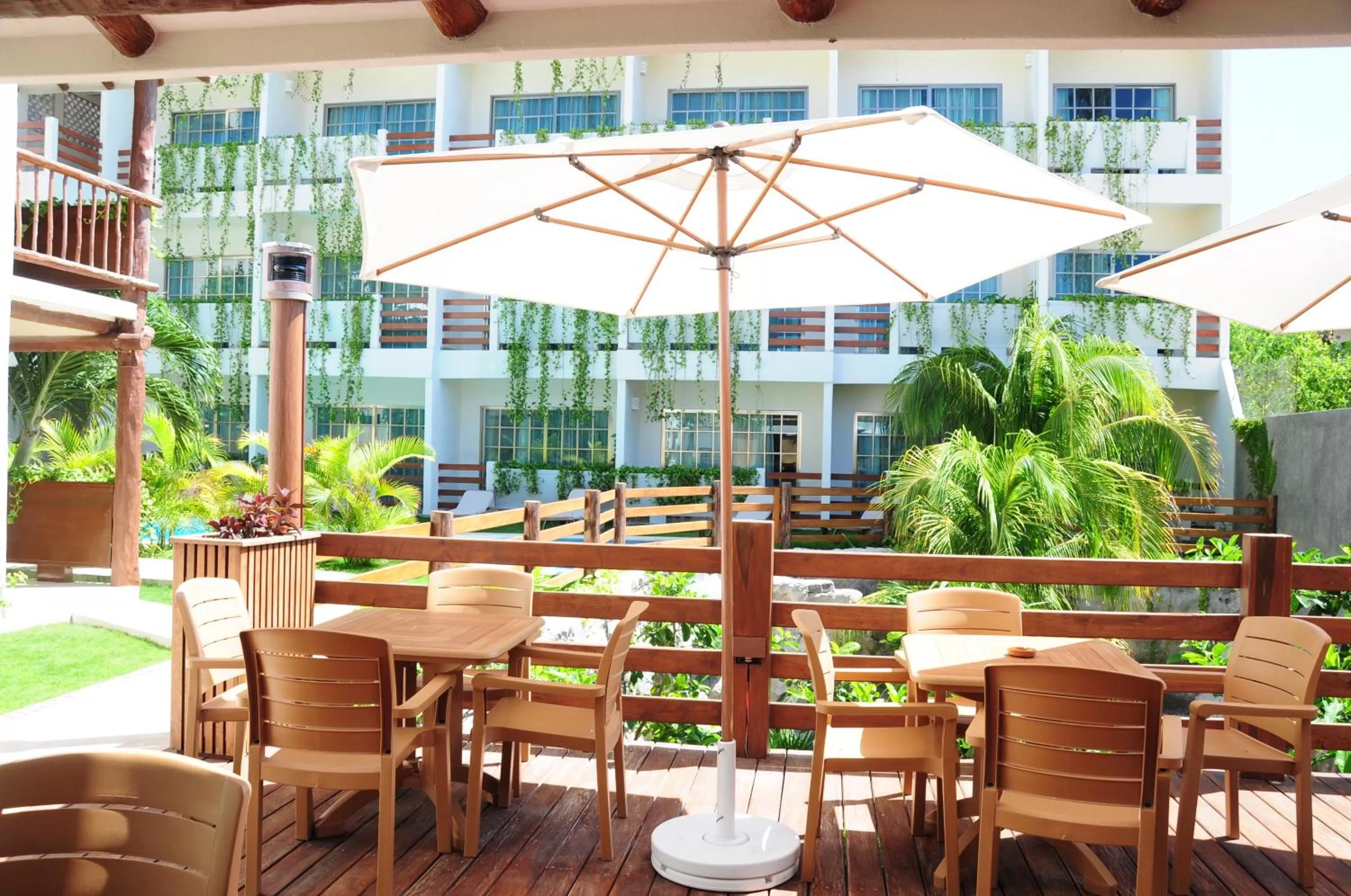 Patio in Posada Sian Kaan Playa del Carmen - Wellness Oriented Hotel