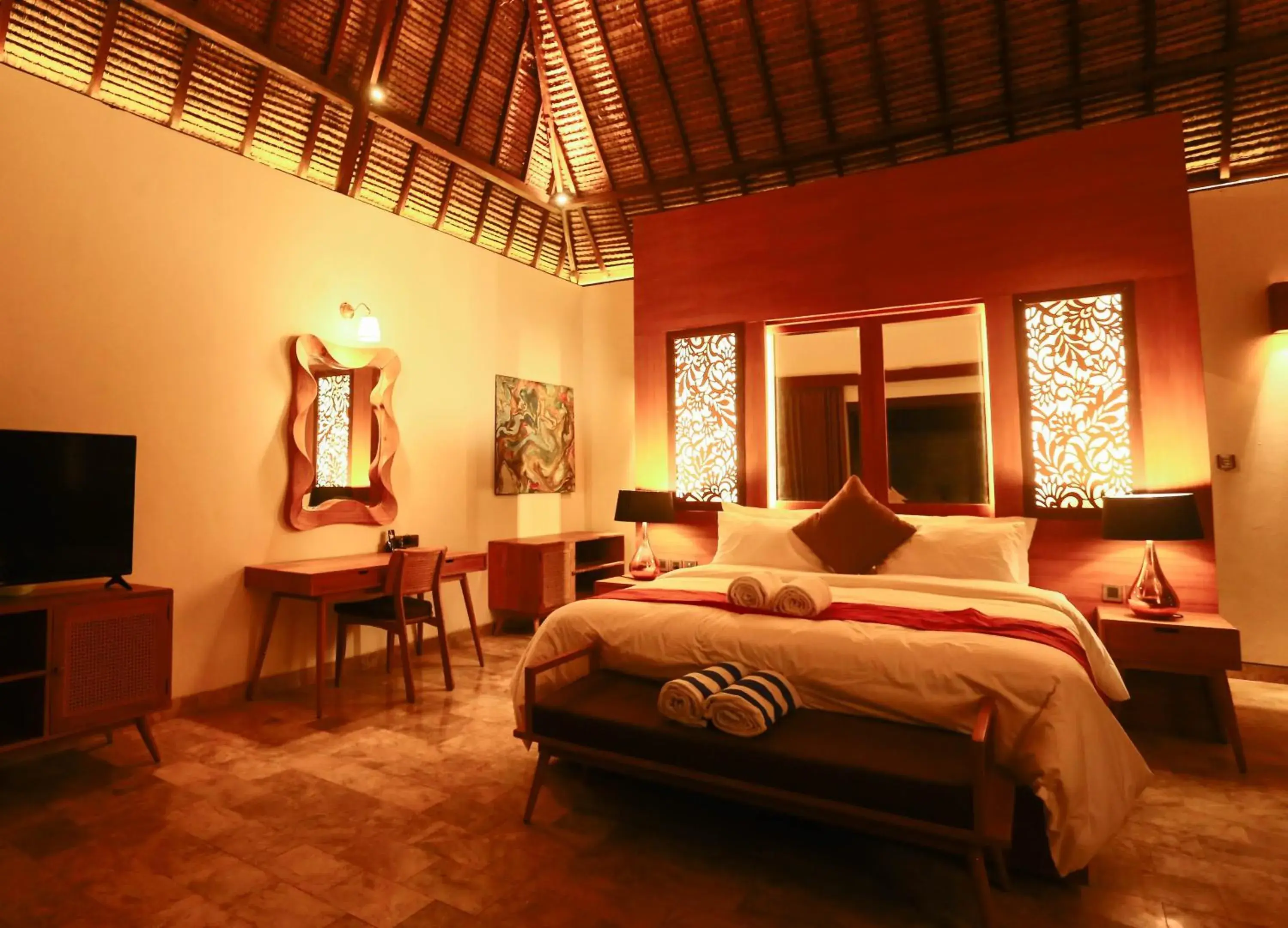 Bedroom, Bed in A Villa Gili Air