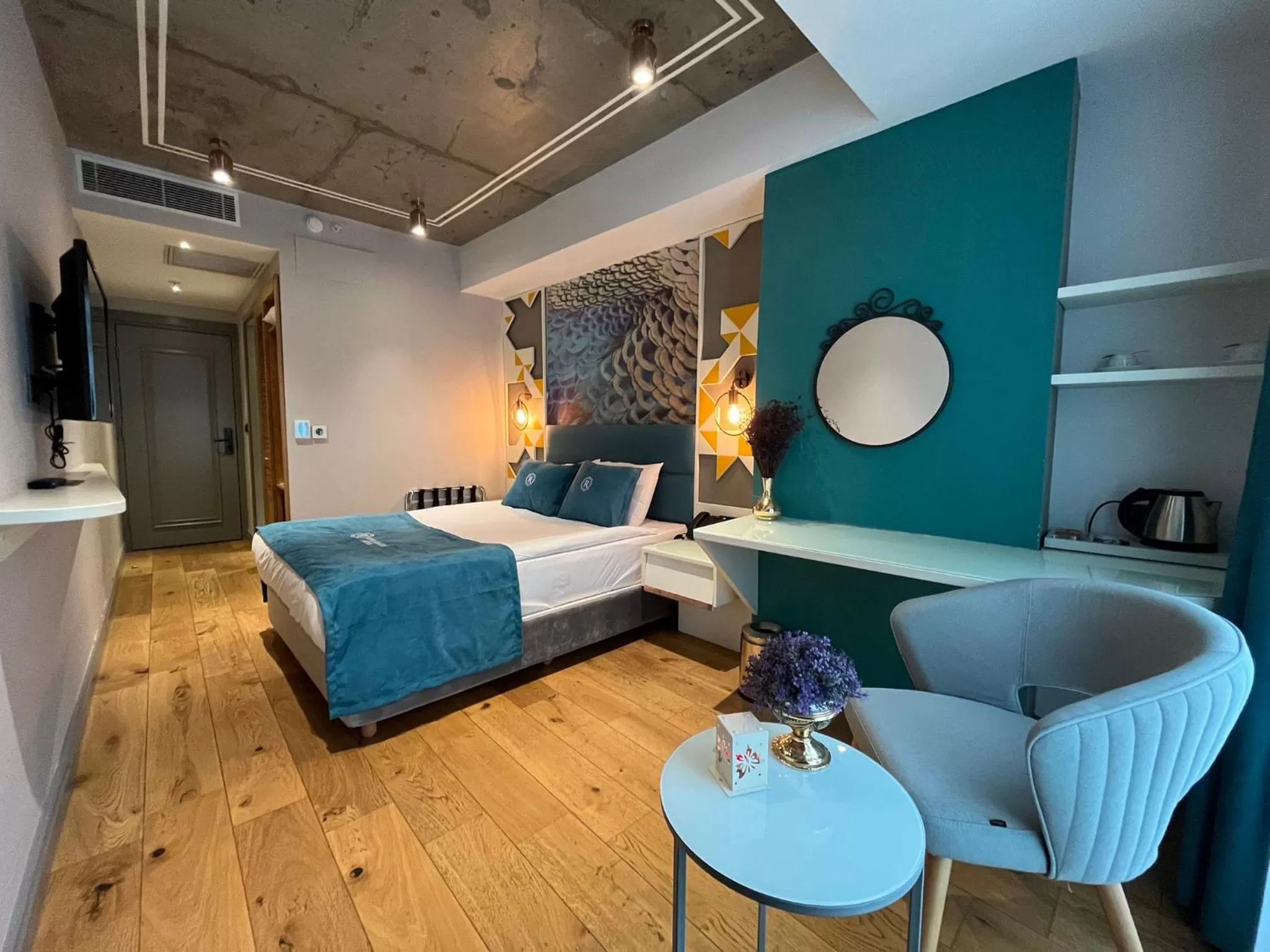 Bed in Royal Galata Hotel