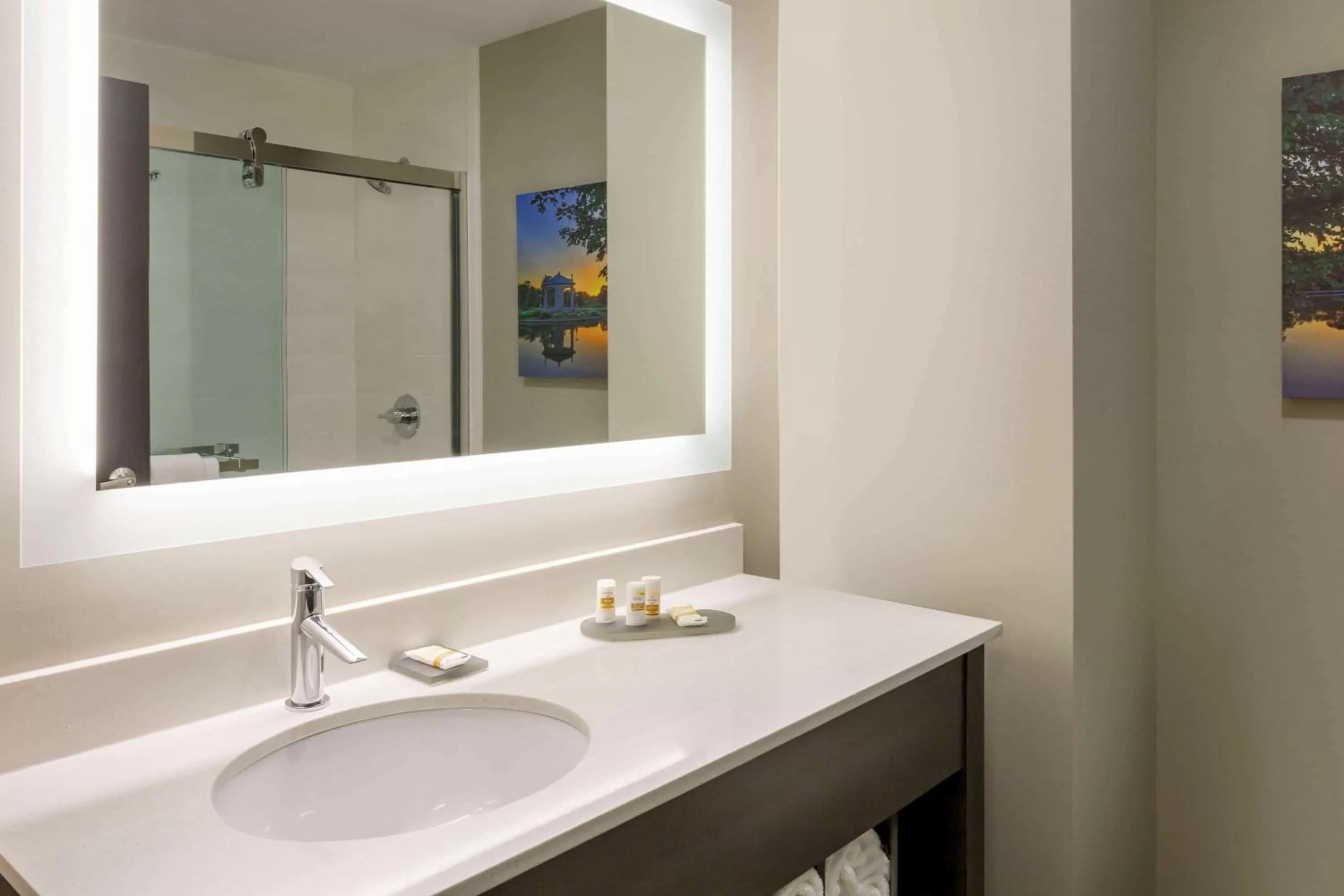 Bathroom in La Quinta Inn & Suites by Wyndham St Louis Route 66