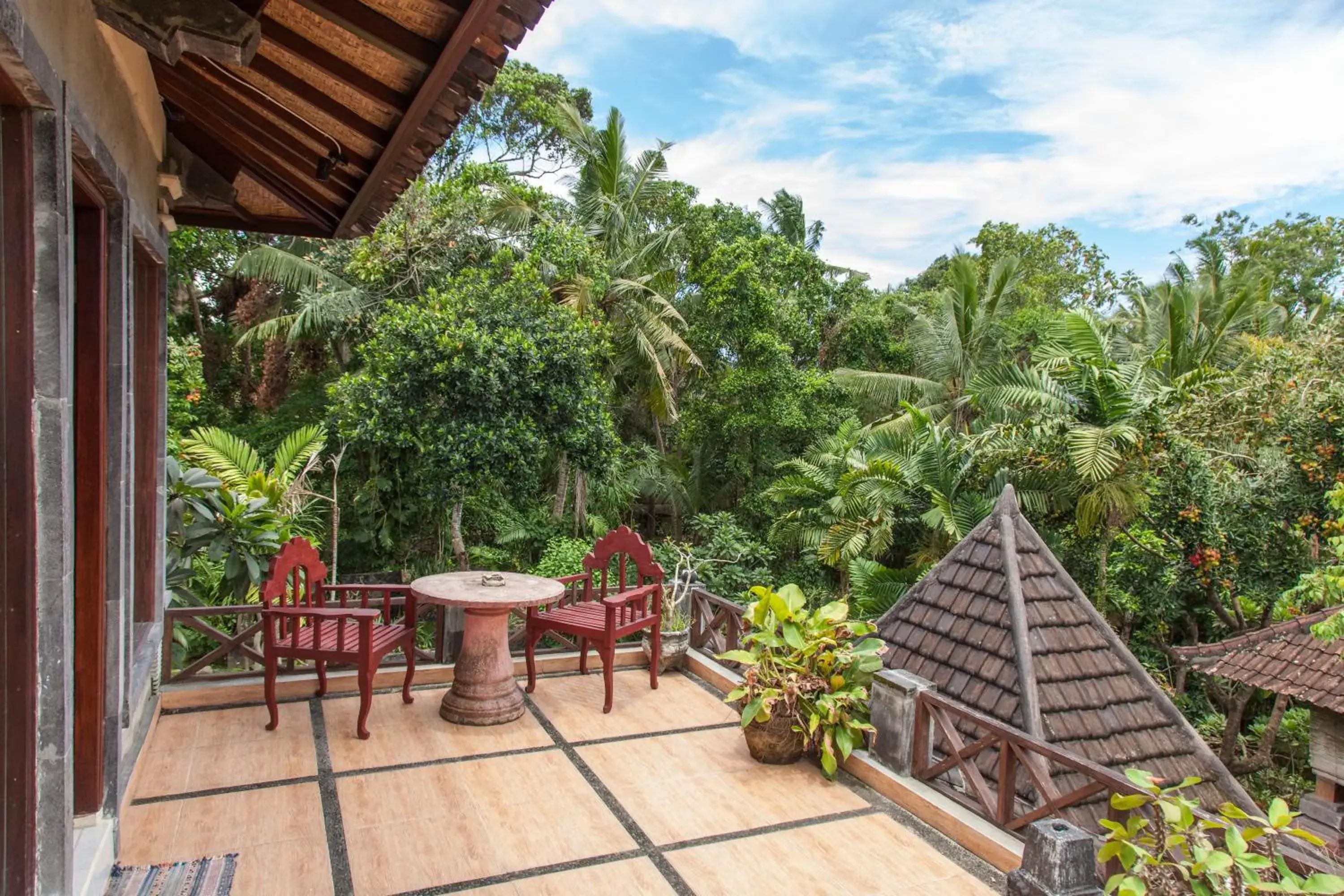 Garden view, Balcony/Terrace in Dewangga Ubud
