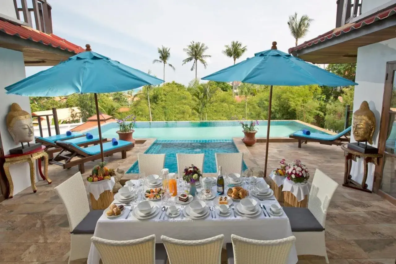 Dining area, Swimming Pool in Paradise Island Estate