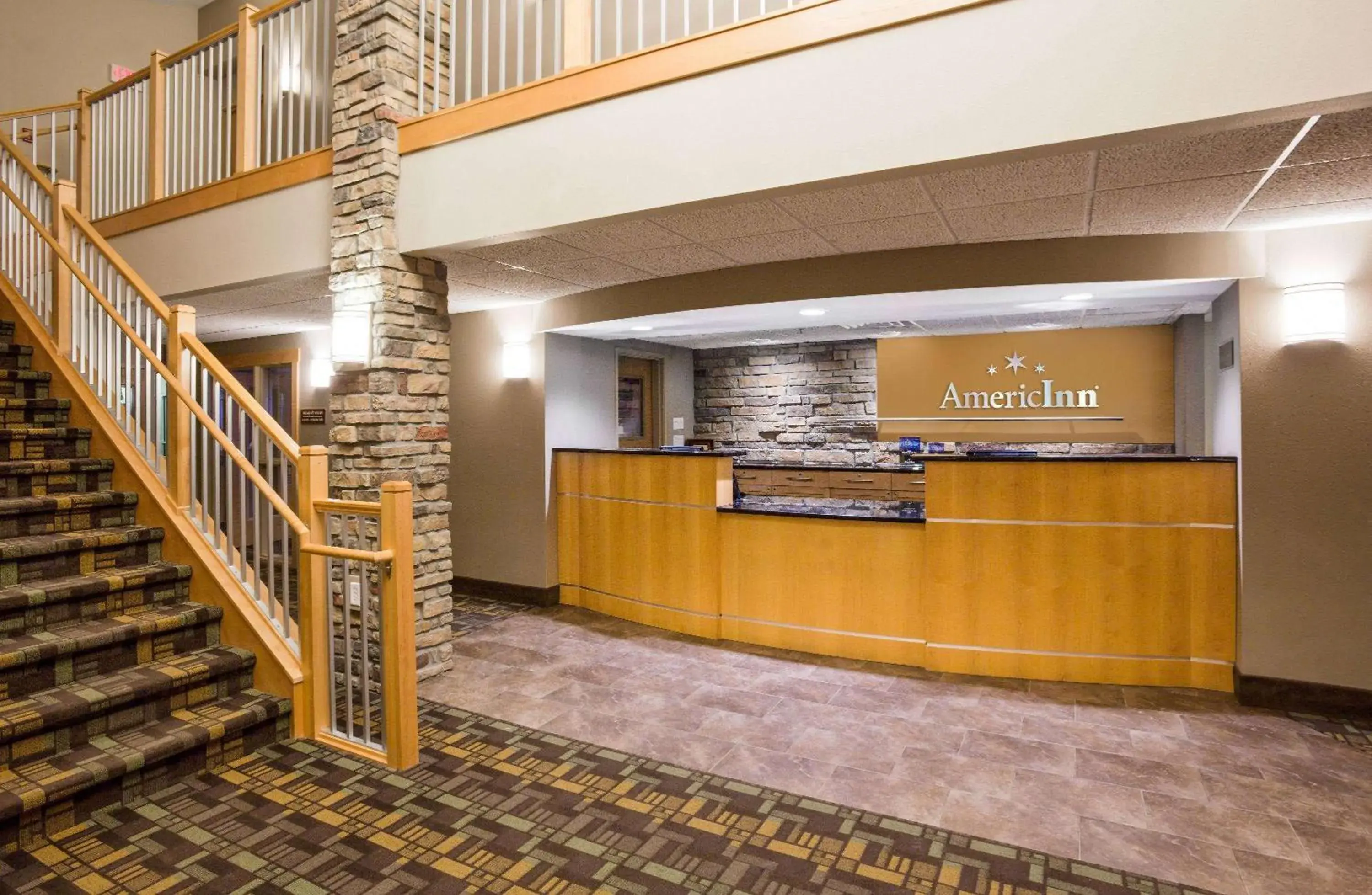 Lobby or reception, Lobby/Reception in AmericInn by Wyndham Osage