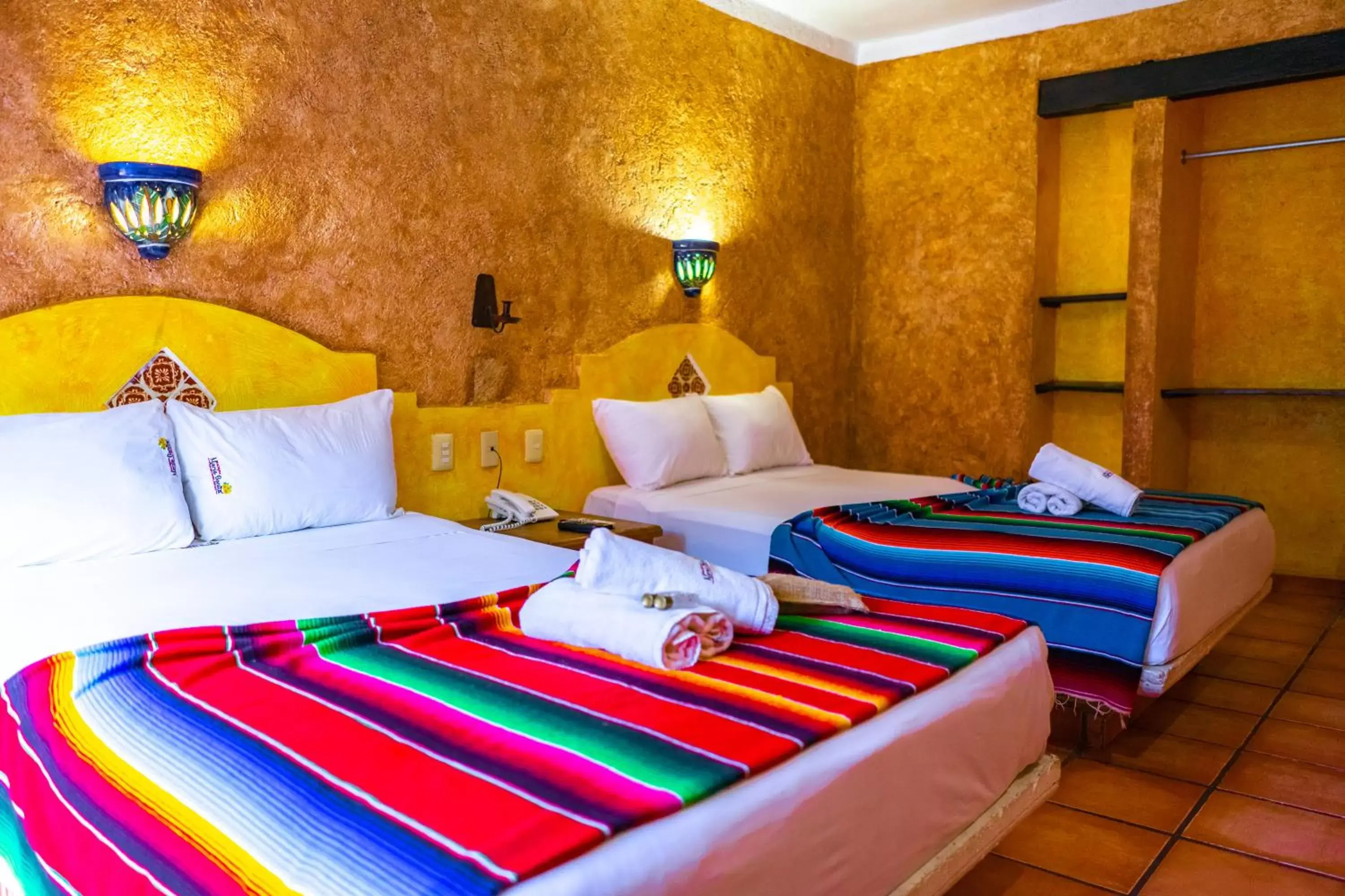 Bed in Hacienda Maria Bonita Hotel