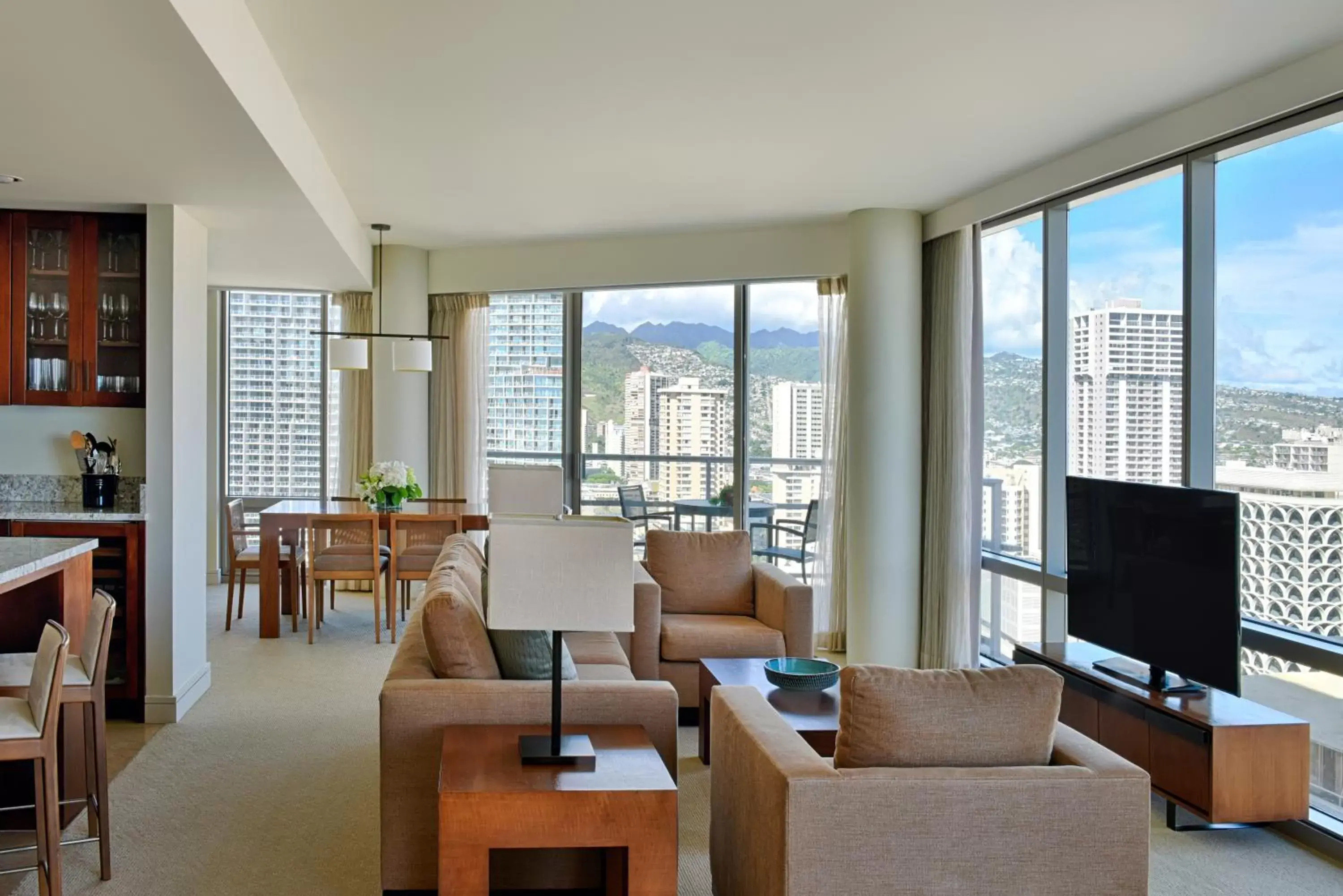 View (from property/room), Seating Area in Trump International Hotel Waikiki