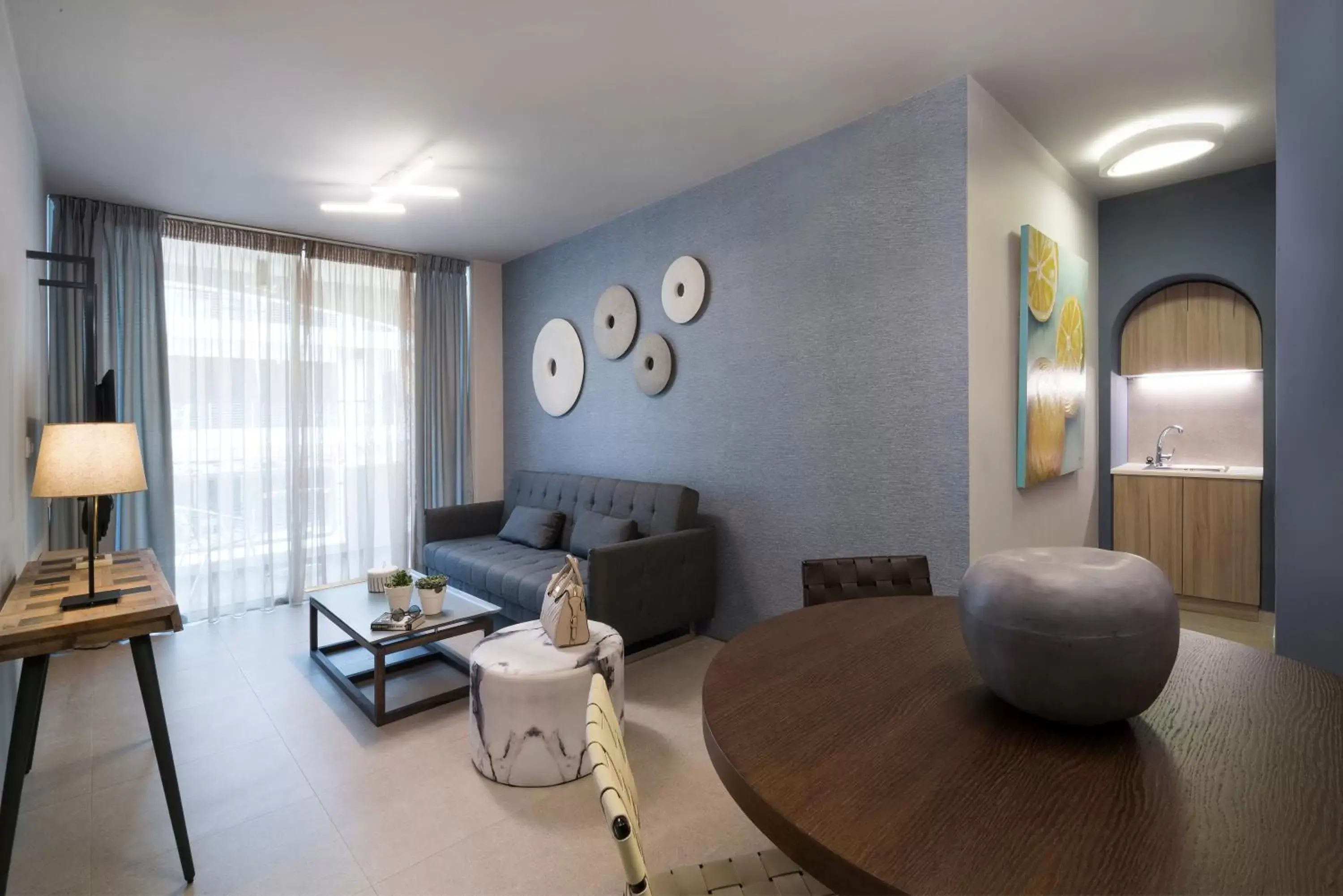 Living room, Seating Area in Marina Alimos Hotel Apartments
