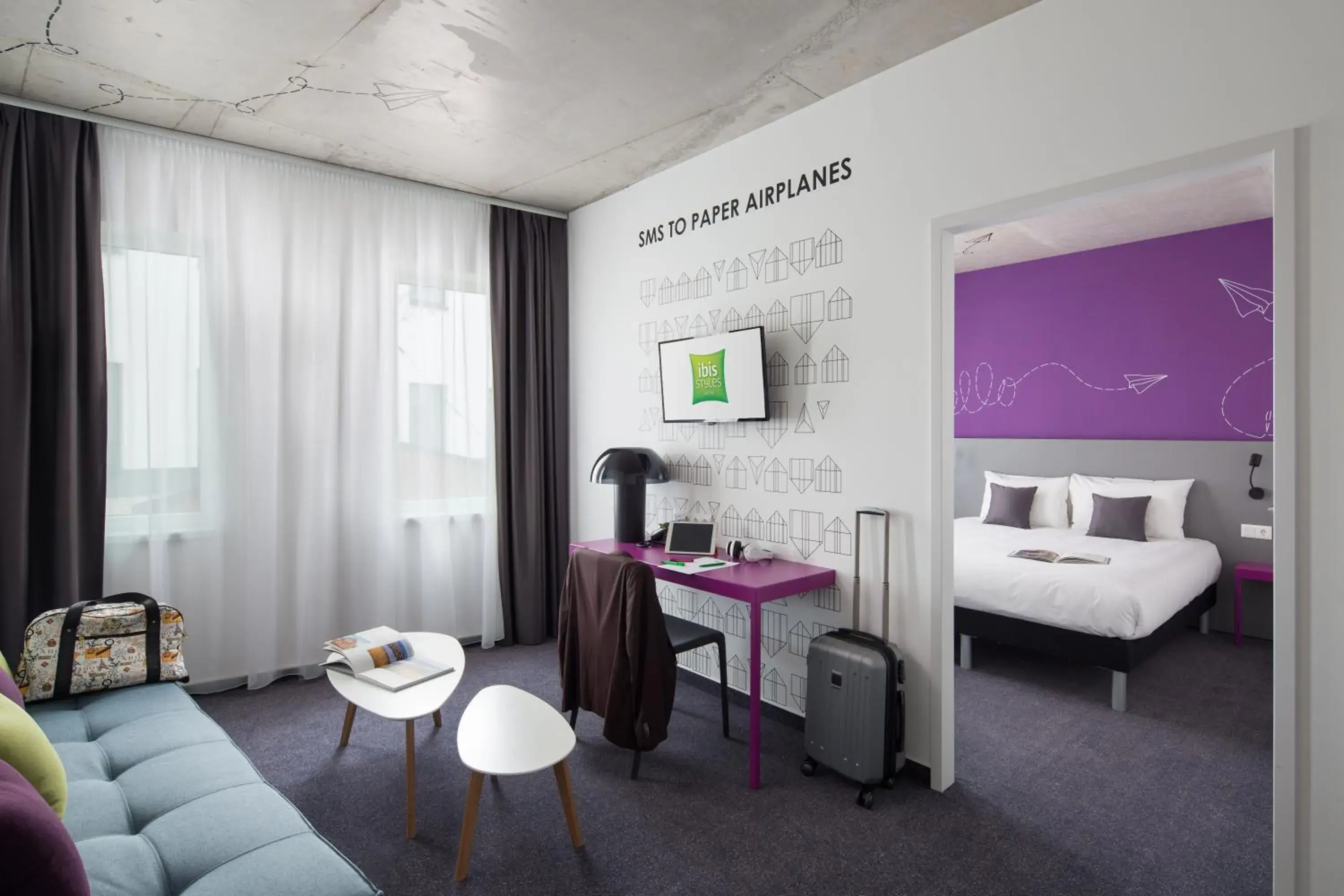 Photo of the whole room in ibis Styles Budapest Airport