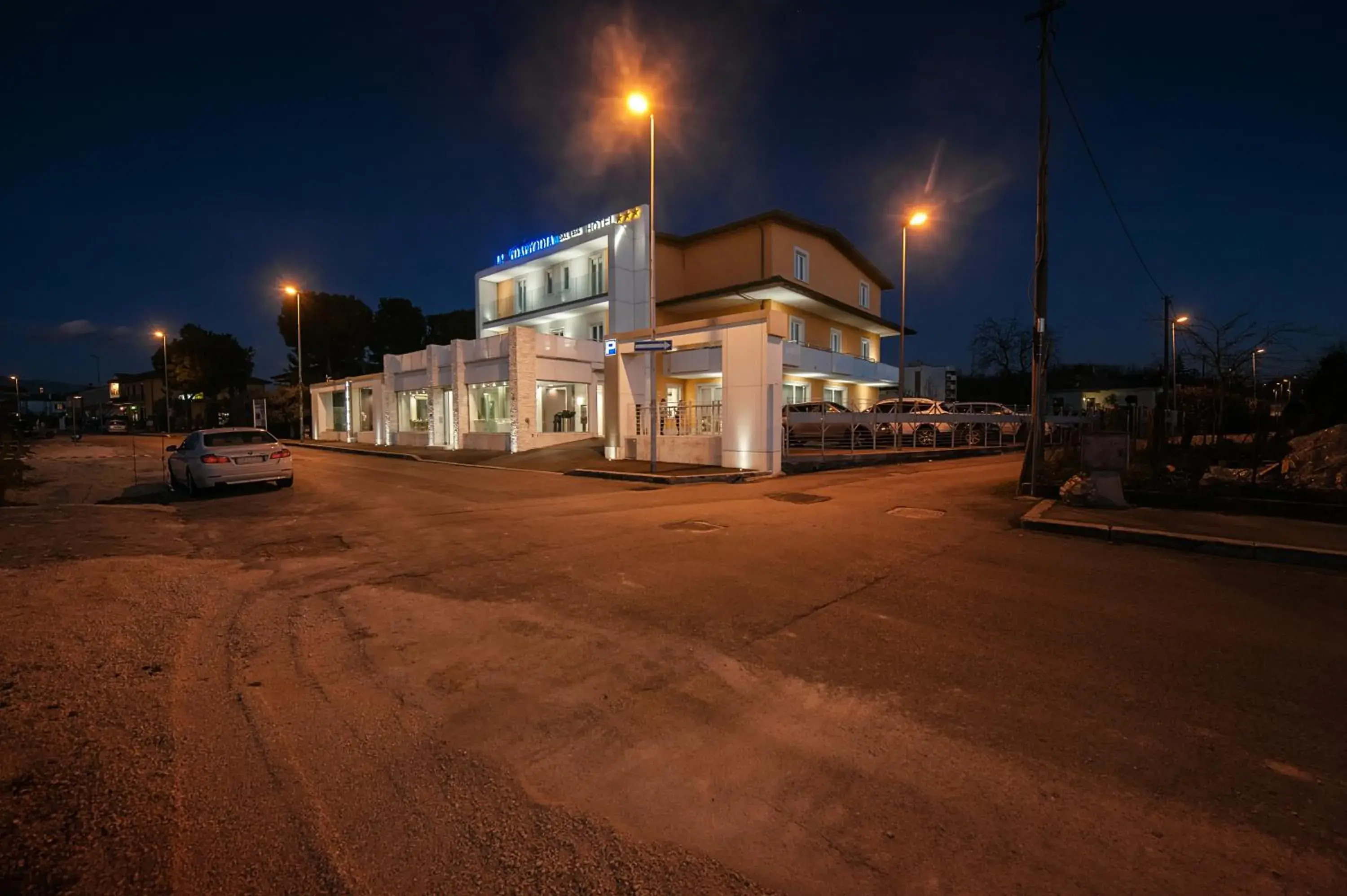 Night, Property Building in Hotel Testani Frosinone