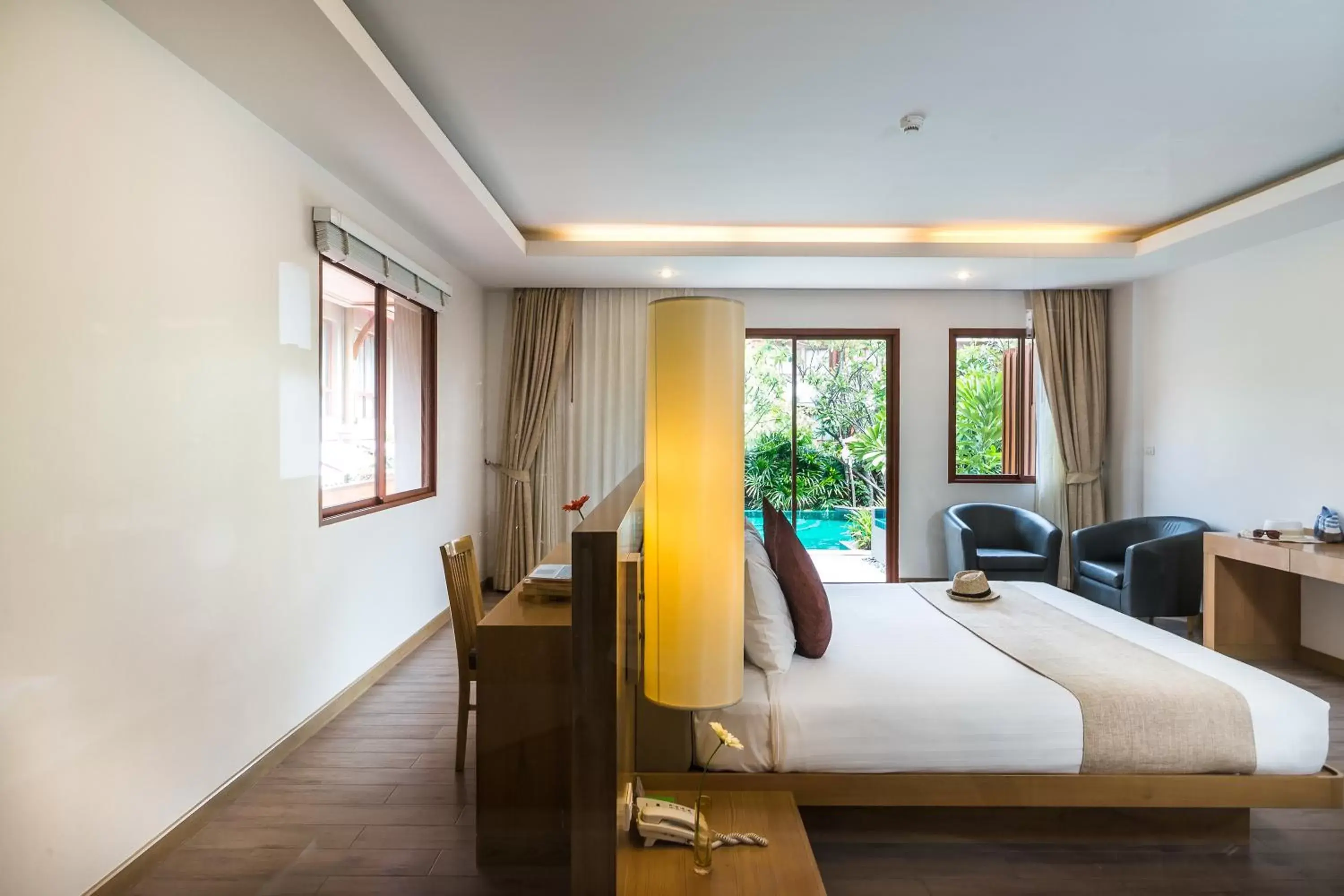 Seating area, Bed in Ayrest Hua Hin Hotel Seating area, Bed in Ayrest Hua Hin Hotel