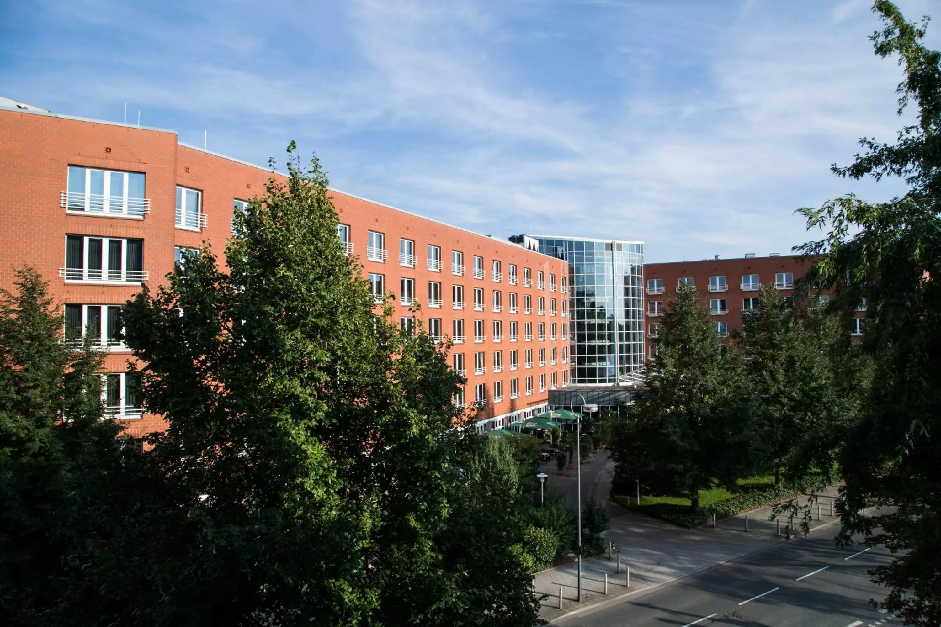 Bird's eye view, Property Building in Dorint An den Westfalenhallen Dortmund