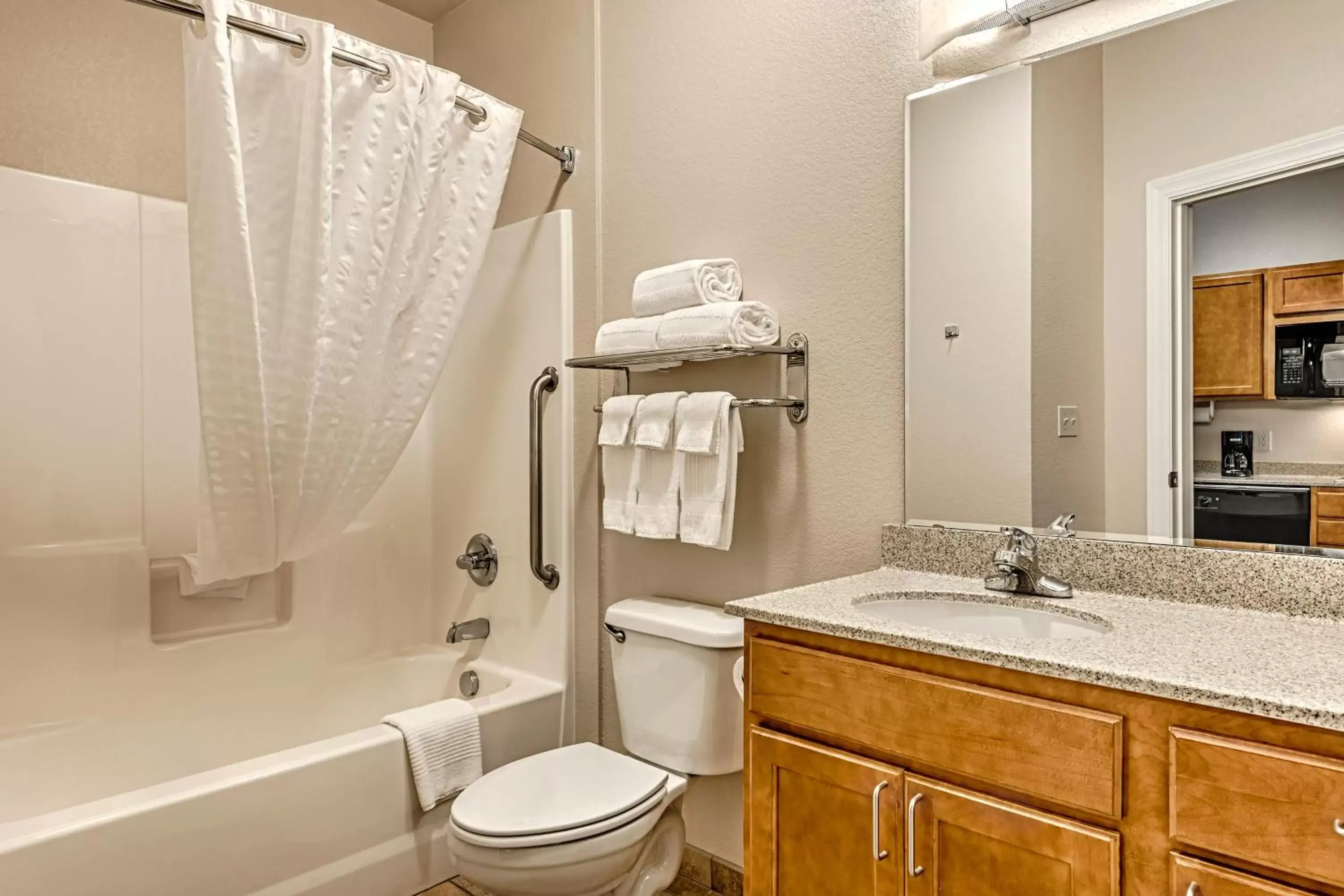 Bathroom in Candlewood Suites Oak Harbor, an IHG Hotel