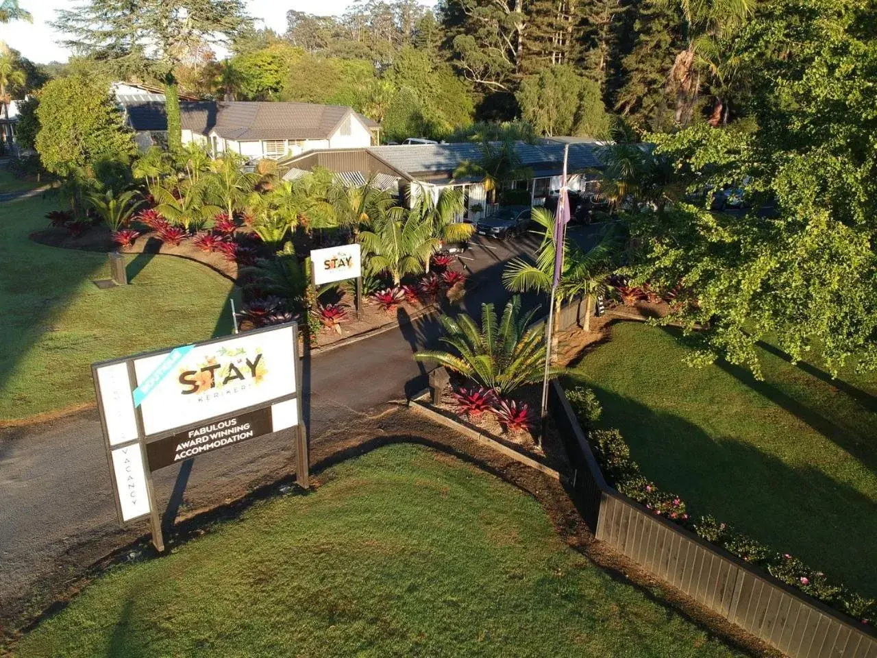 Facade/entrance, Bird's-eye View in Stay Kerikeri